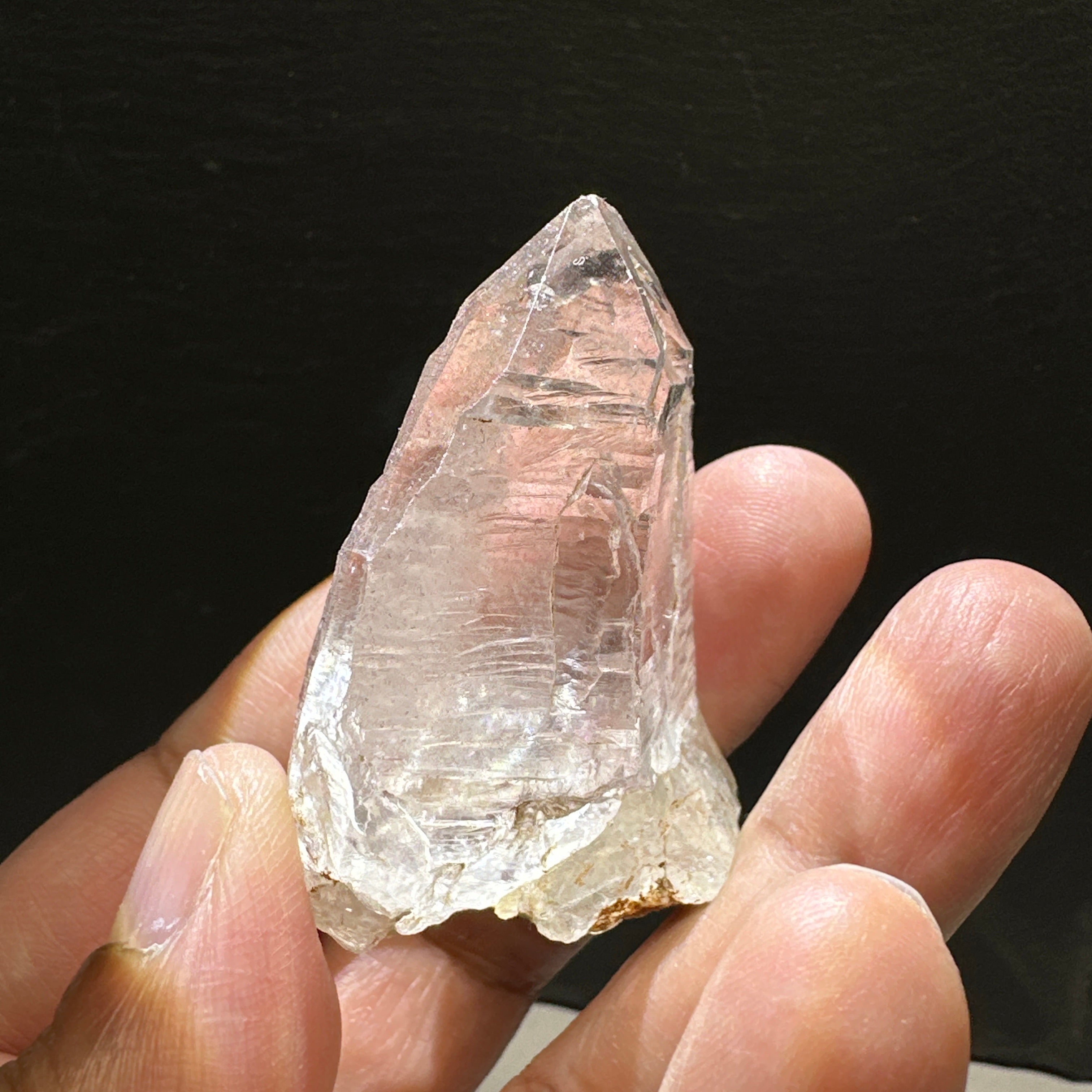 Quartz Crystal, 52.3gm, Tanzania, very unusual etching, see all the photos