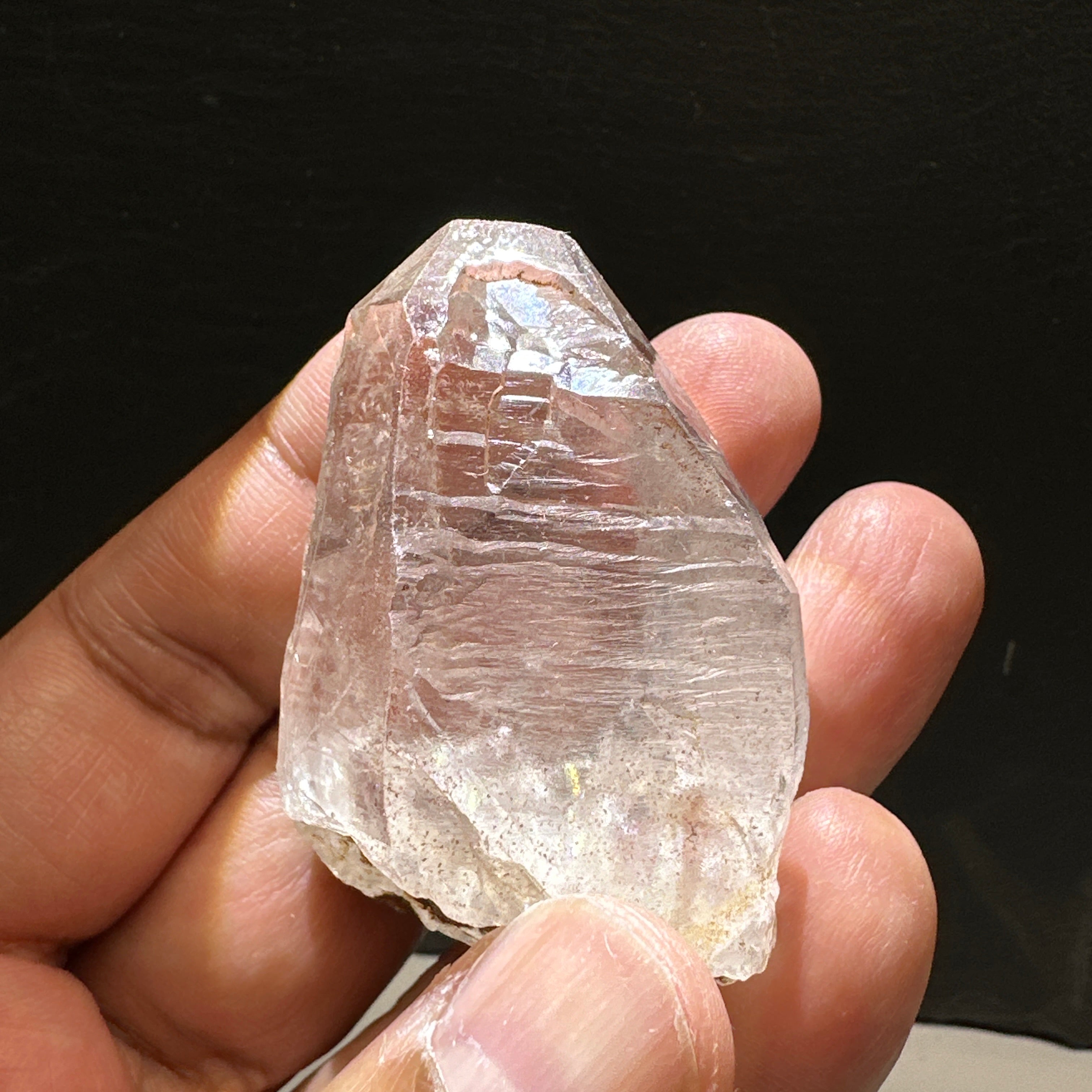 Quartz Crystal, 52.3gm, Tanzania, very unusual etching, see all the photos