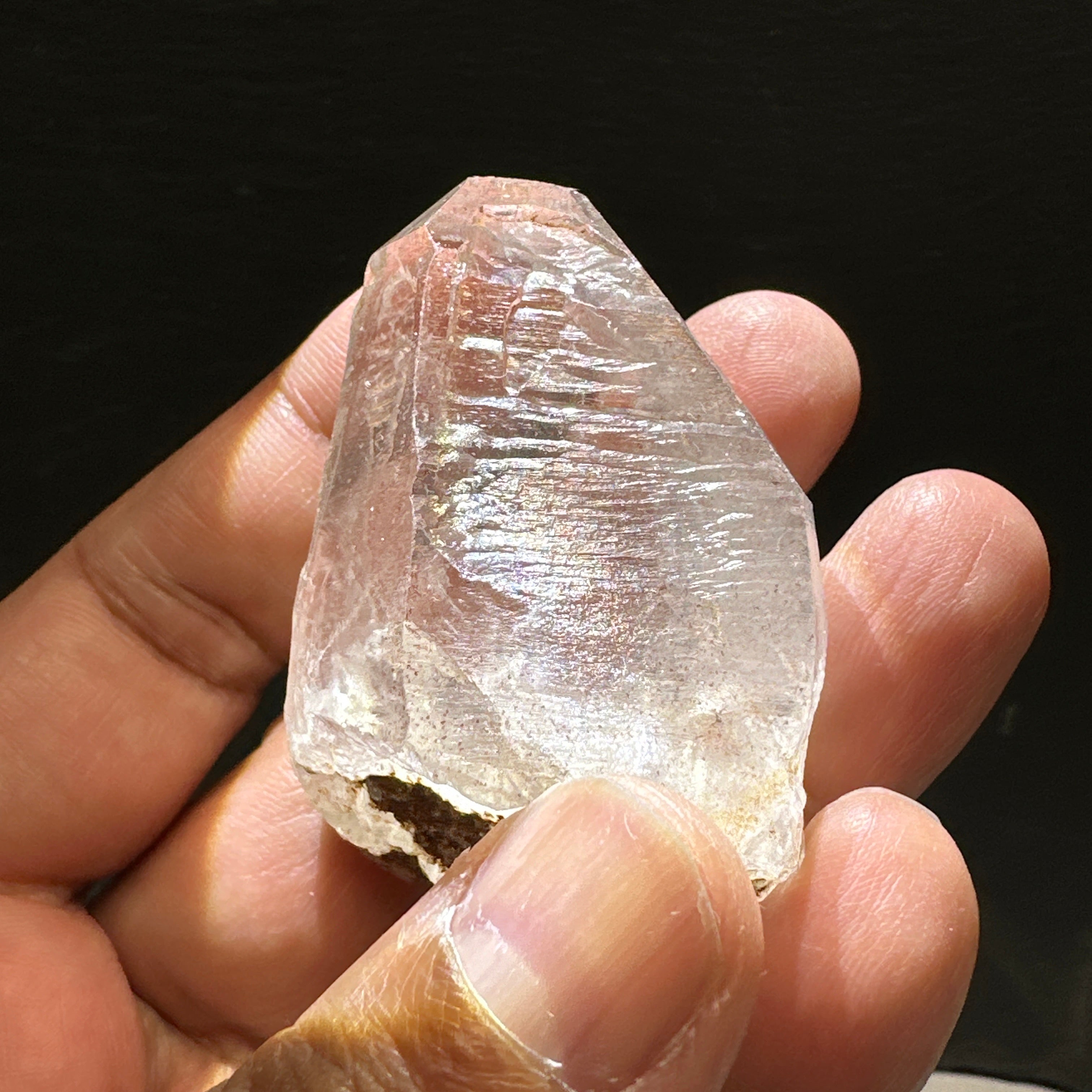 Quartz Crystal, 52.3gm, Tanzania, very unusual etching, see all the photos