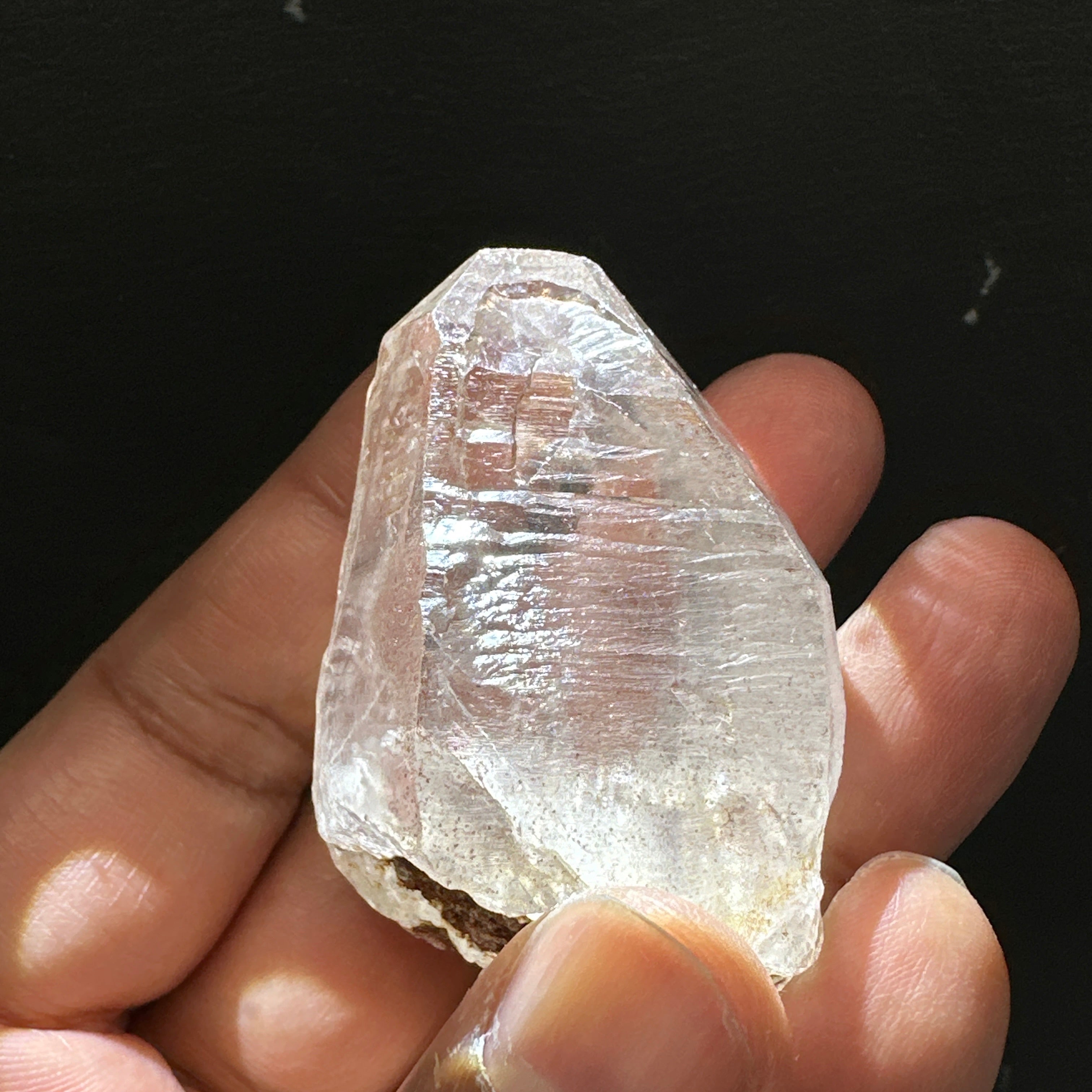 Quartz Crystal, 52.3gm, Tanzania, very unusual etching, see all the photos