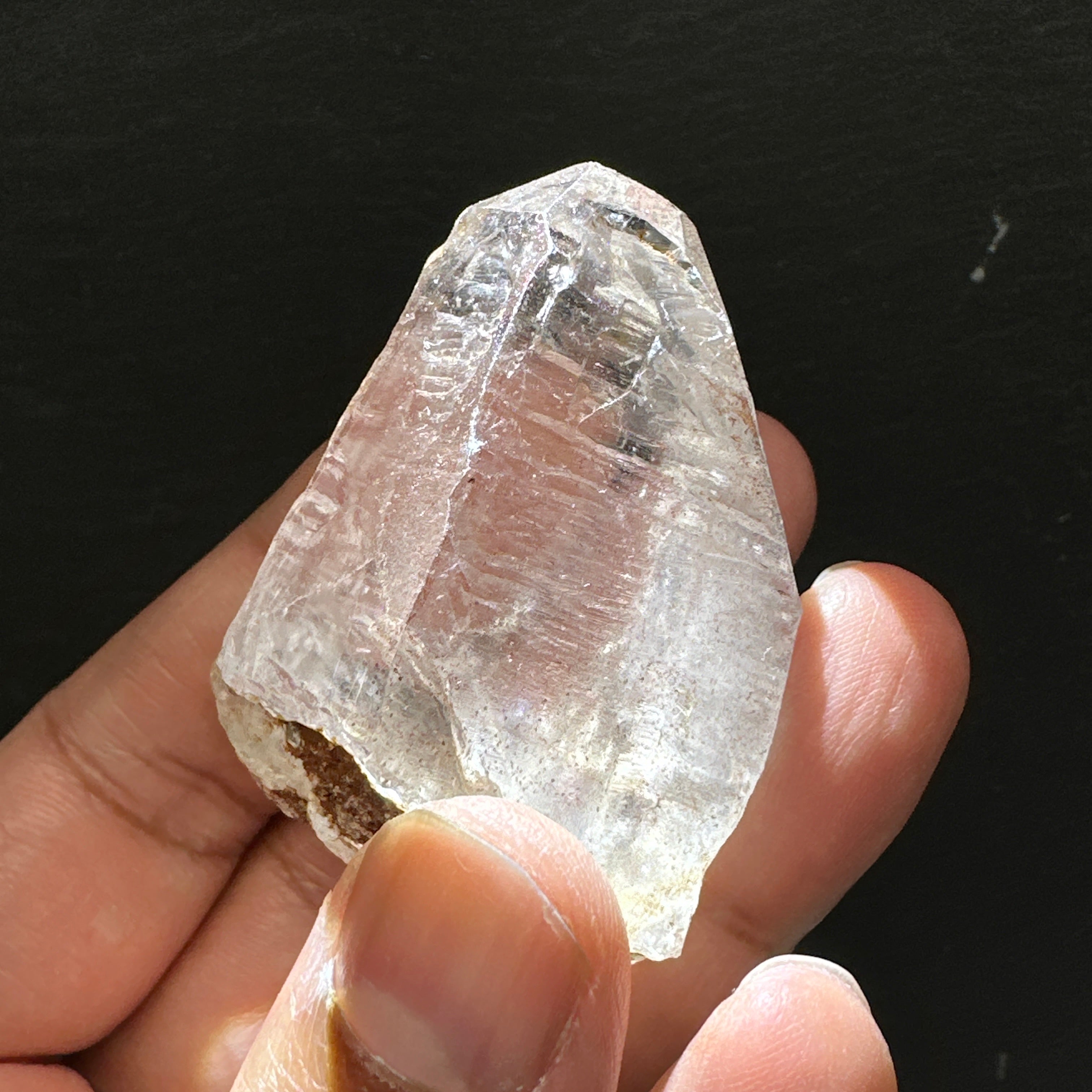 Quartz Crystal, 52.3gm, Tanzania, very unusual etching, see all the photos