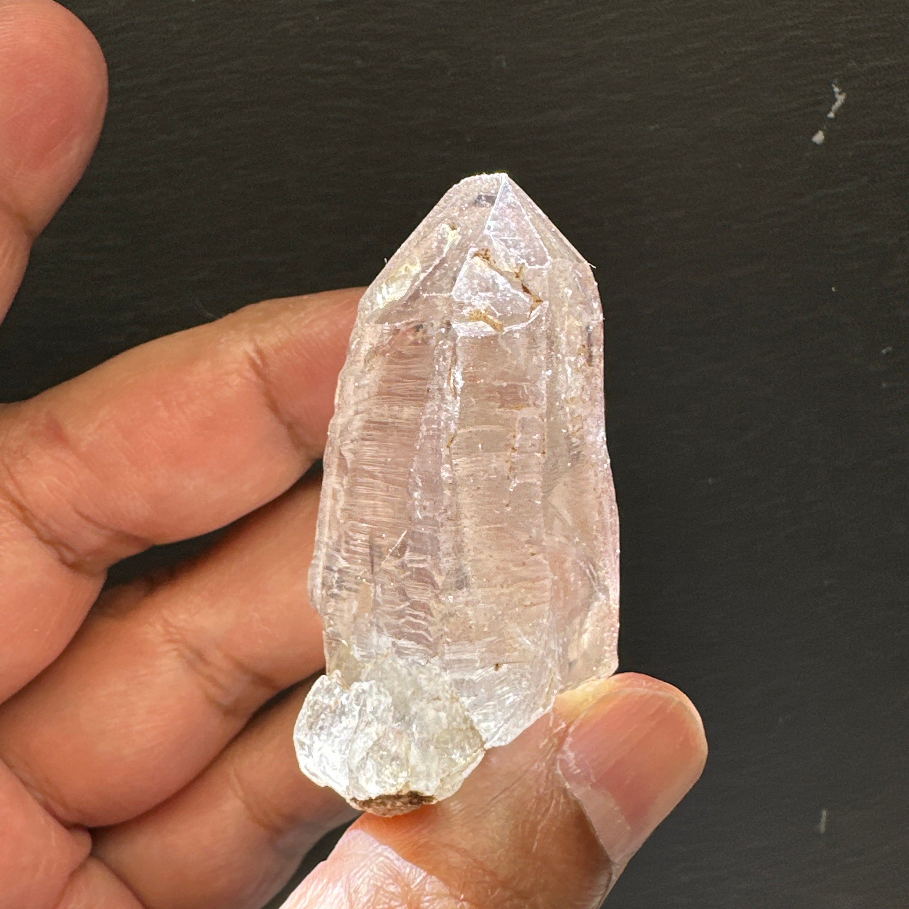 Quartz Crystal, 52.3gm, Tanzania, very unusual etching, see all the photos