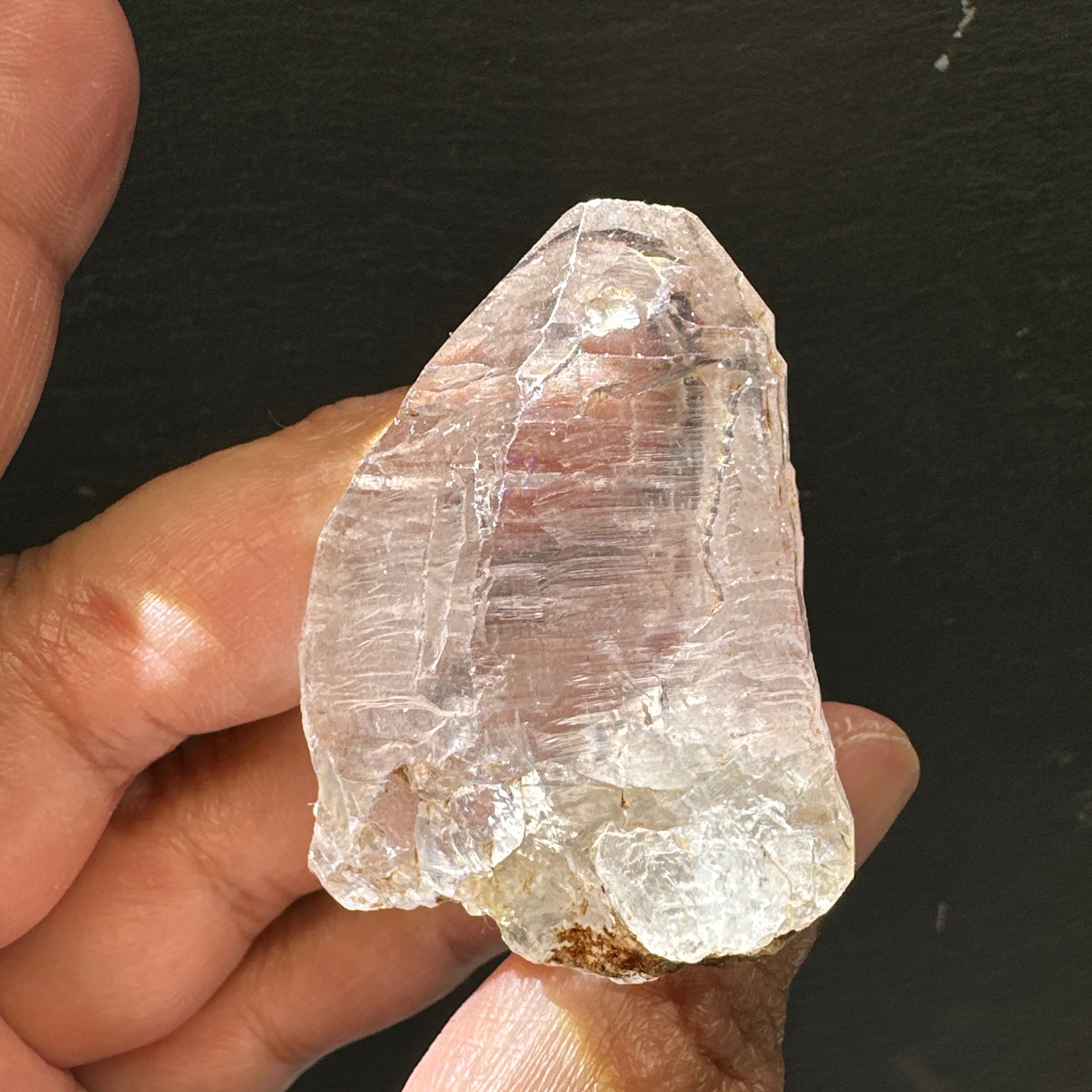 Quartz Crystal, 52.3gm, Tanzania, very unusual etching, see all the photos