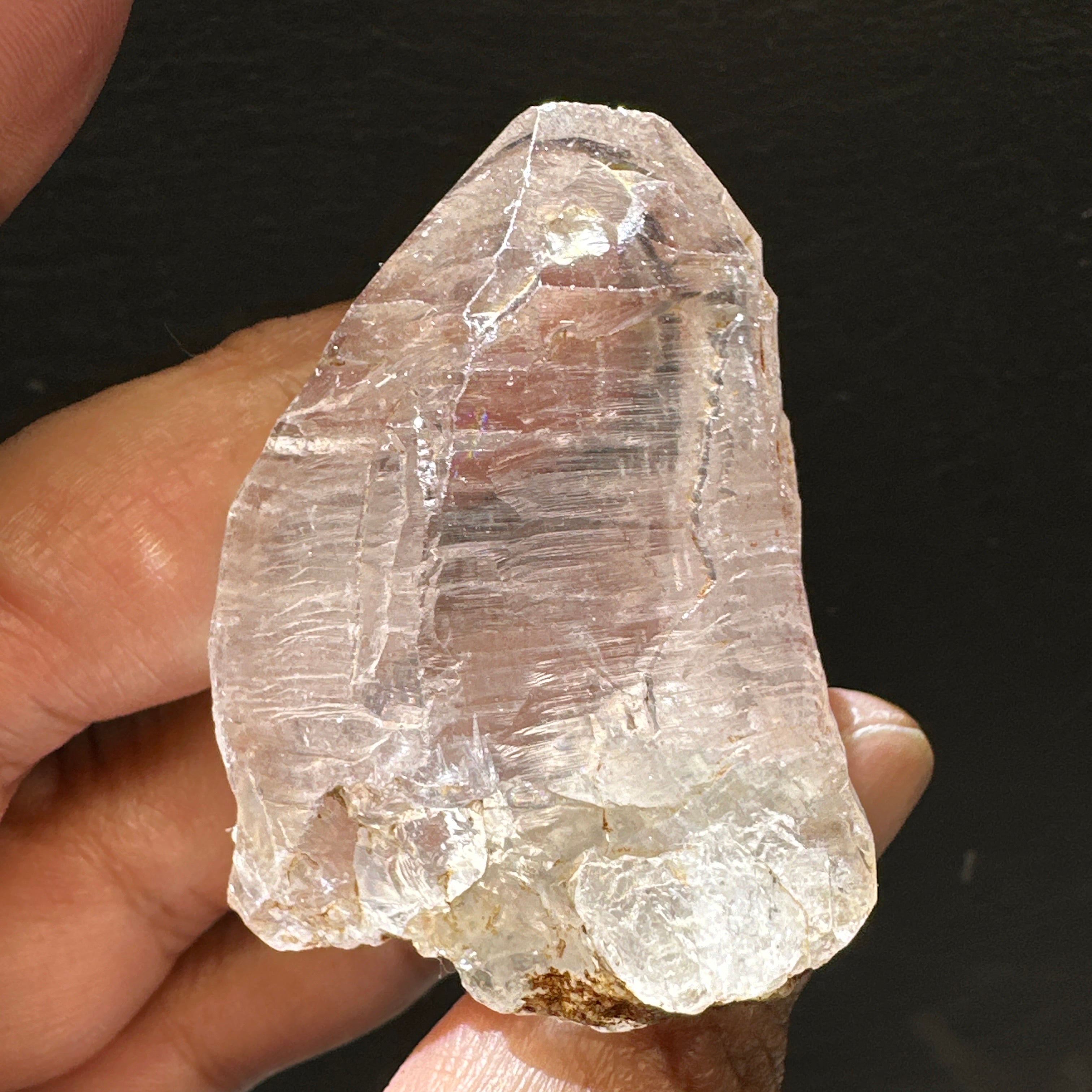 Quartz Crystal, 52.3gm, Tanzania, very unusual etching, see all the photos