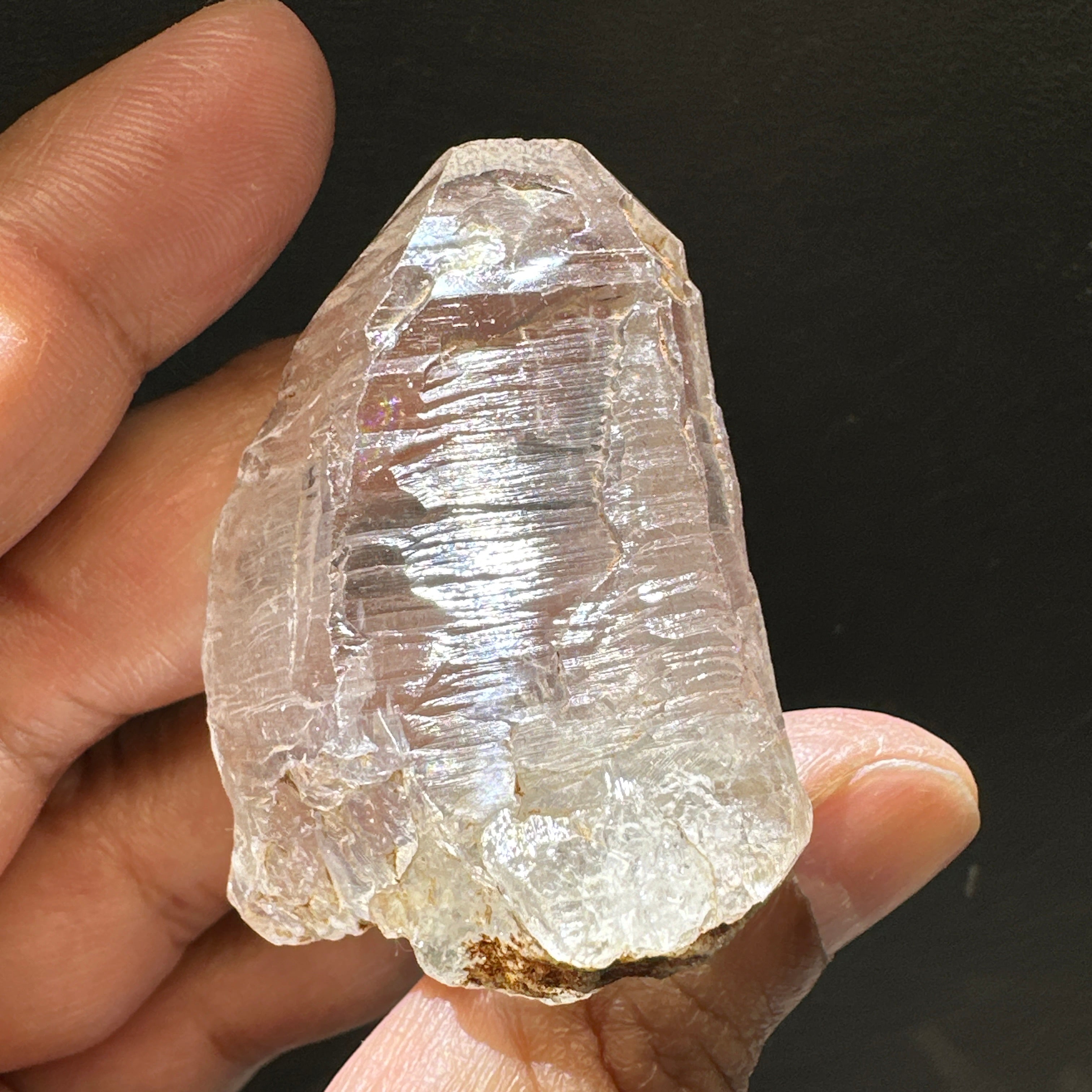 Quartz Crystal, 52.3gm, Tanzania, very unusual etching, see all the photos