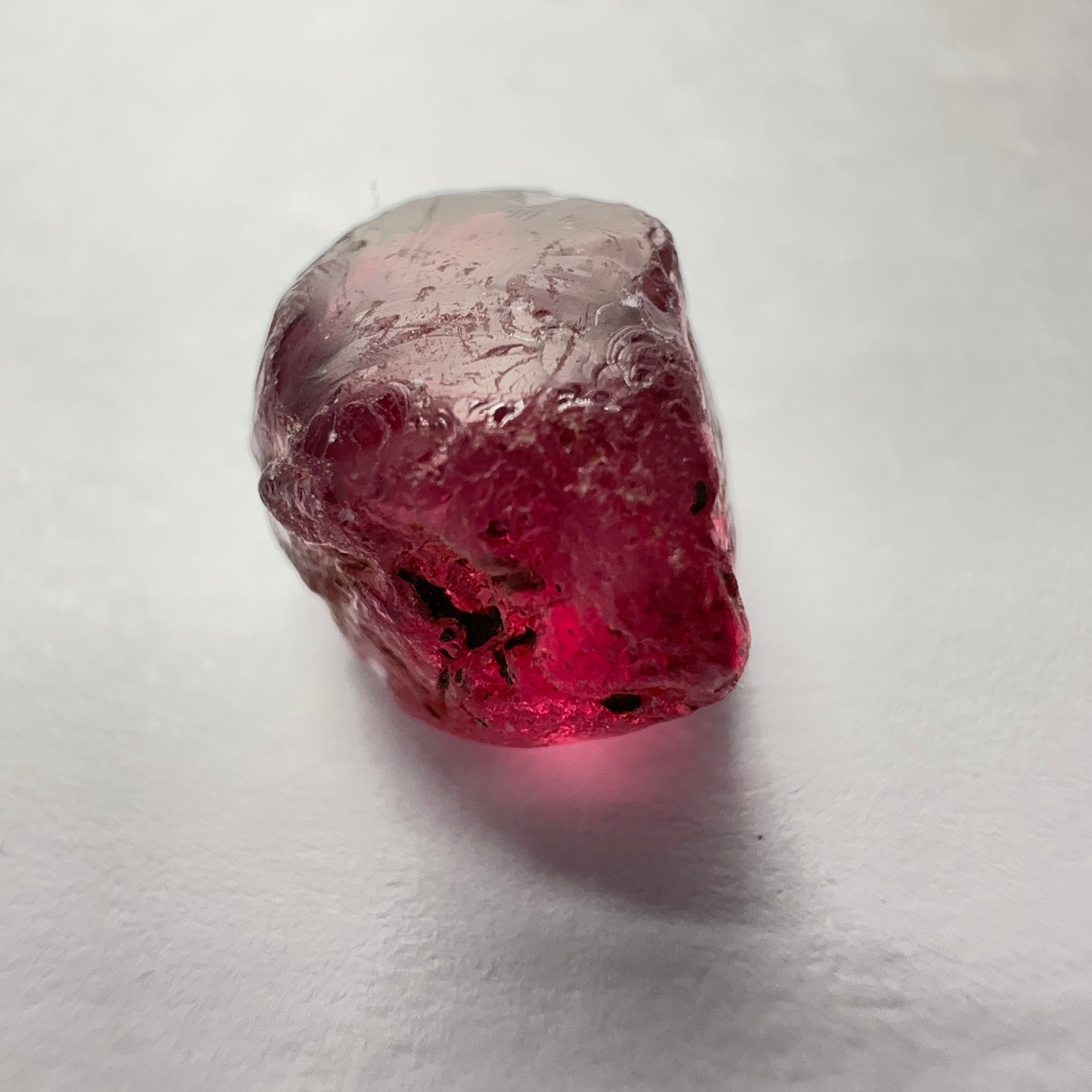 Rhodolite Garnet Colour Shifting, 5.26ct, Umba, Tanzania, Untreated Untreated. 2 spots near the middle so Si