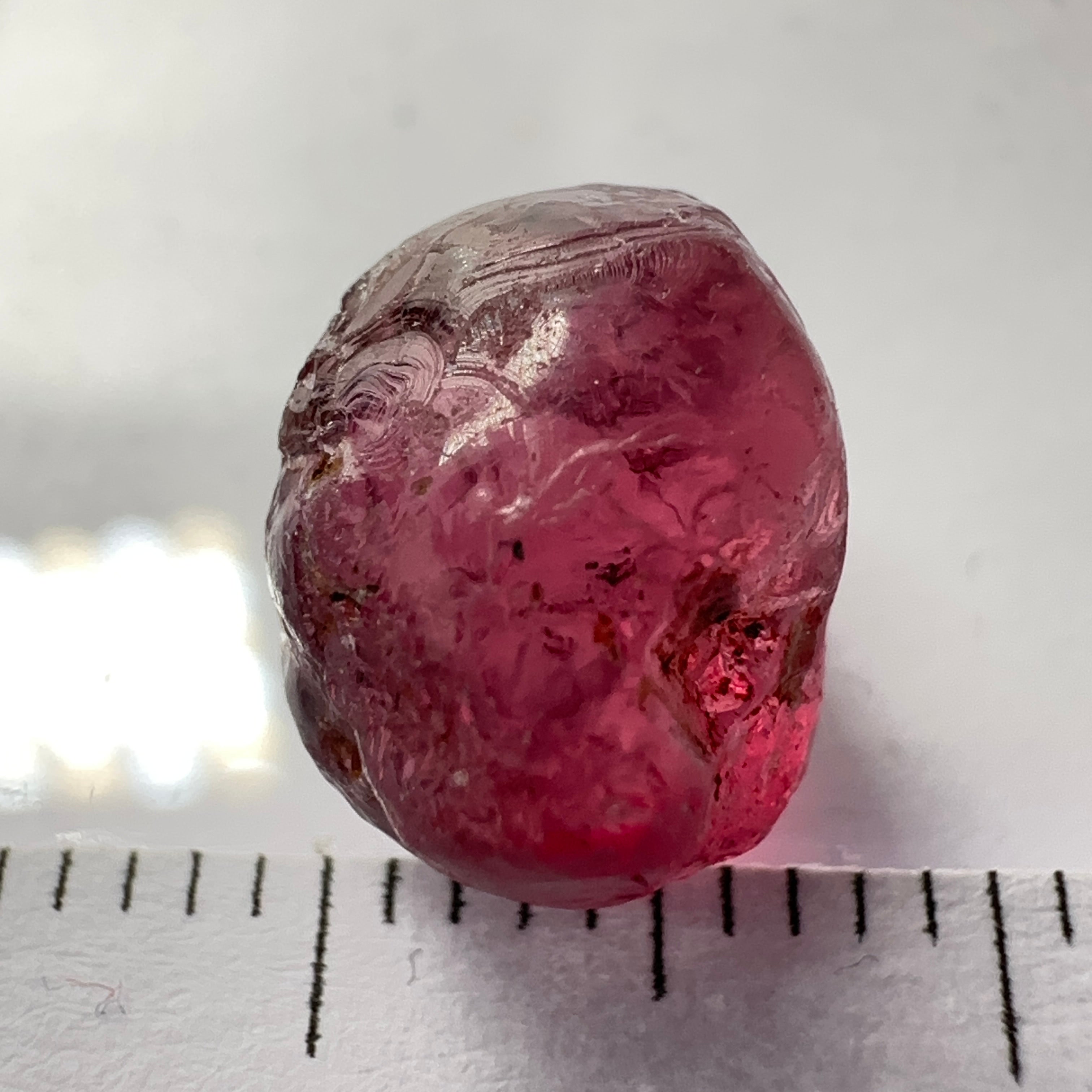 Rhodolite Garnet Colour Shifting, 5.26ct, Umba, Tanzania, Untreated Untreated. 2 spots near the middle so Si