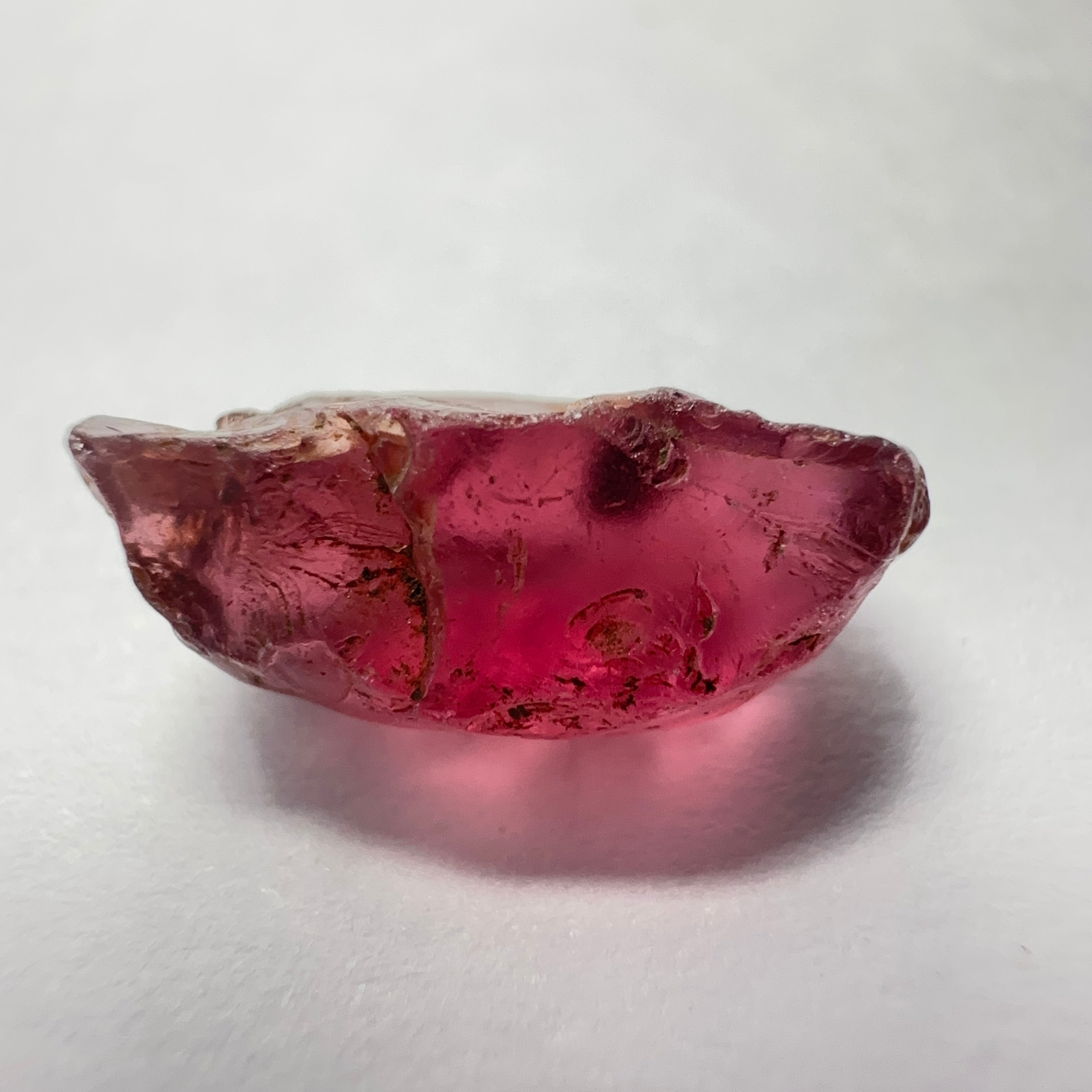 Rhodolite Garnet Colour Shifting, 5.32ct, Umba, Tanzania, Untreated Untreated. A very large spot on the outside going a few mm in