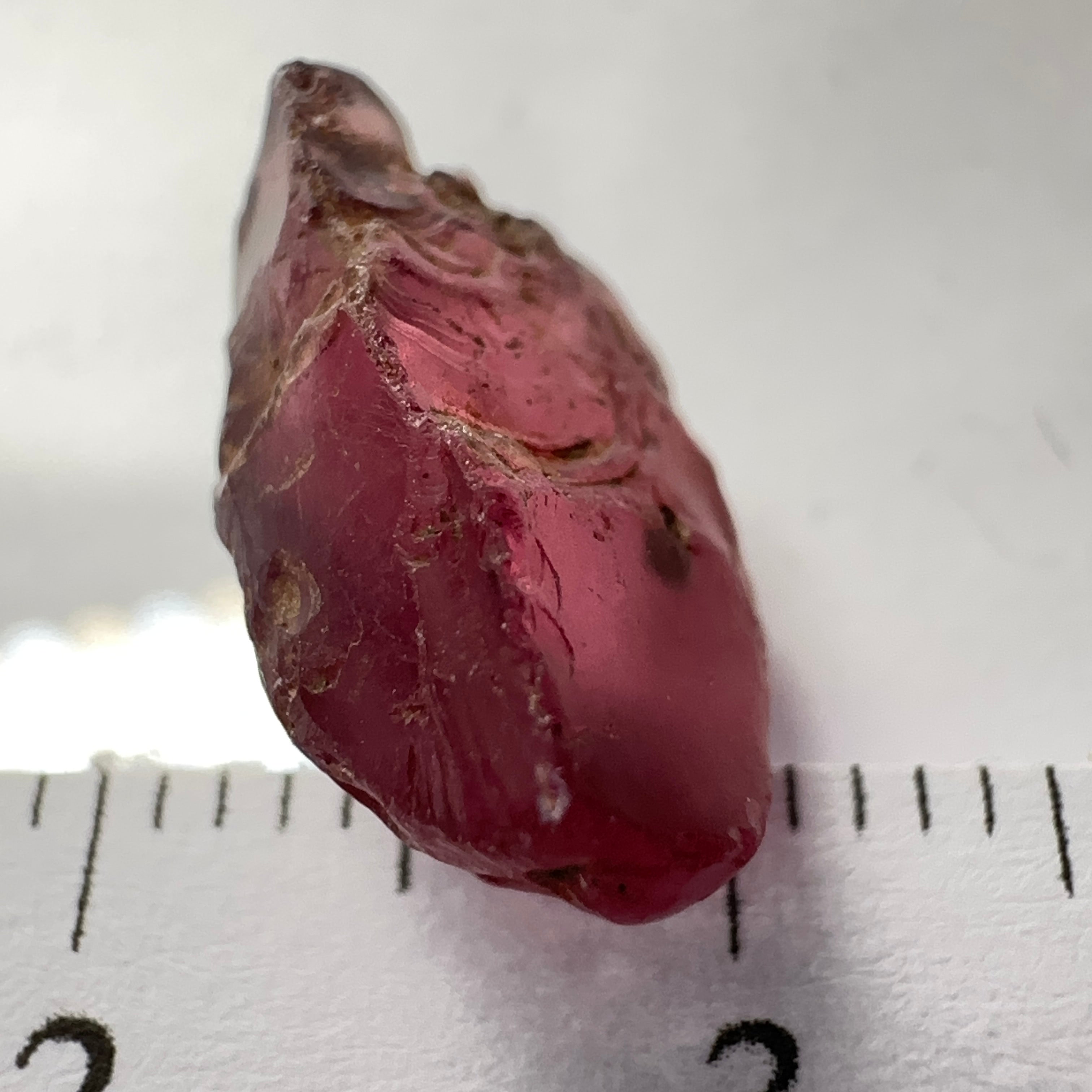 Rhodolite Garnet Colour Shifting, 5.32ct, Umba, Tanzania, Untreated Untreated. A very large spot on the outside going a few mm in