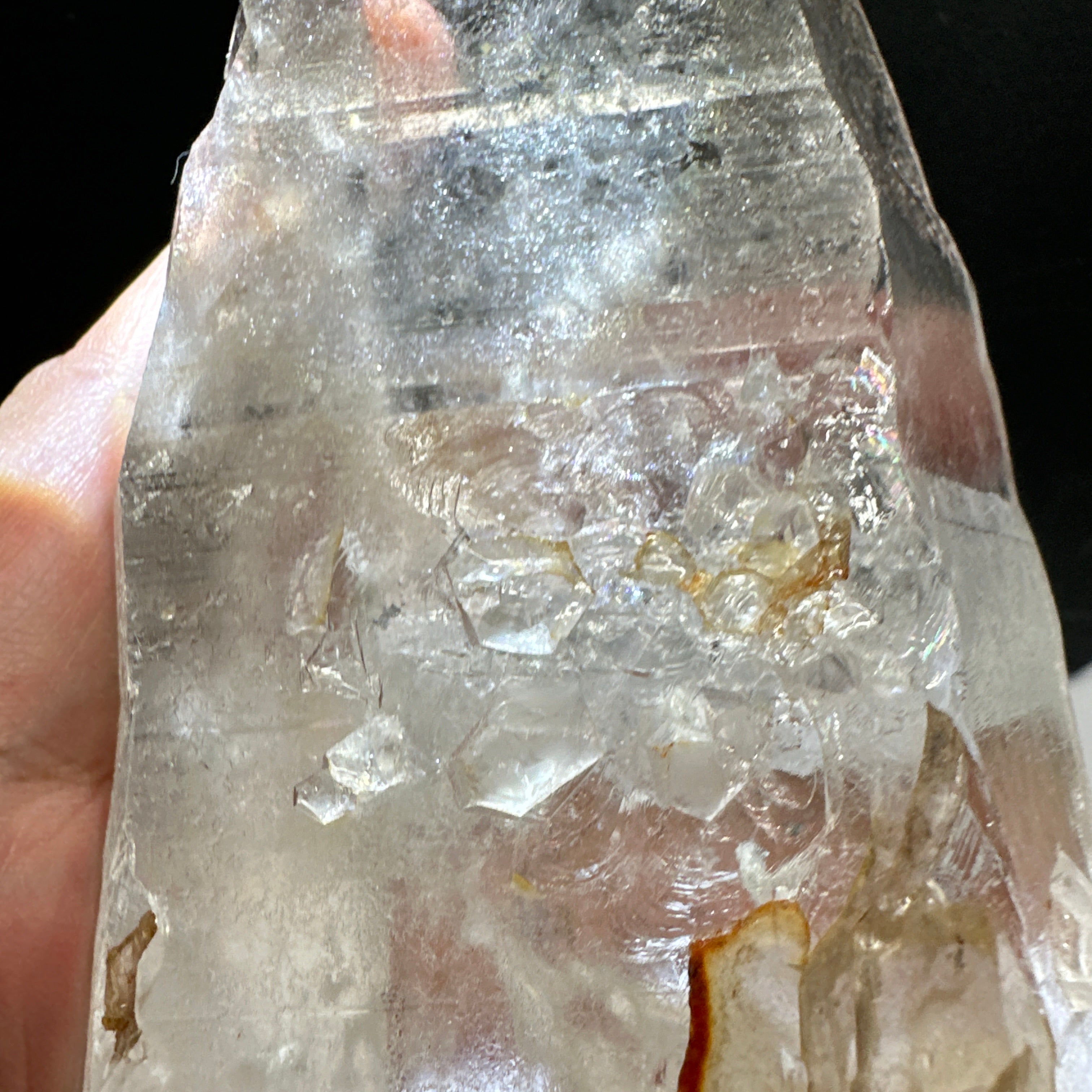 Quartz Crystal, 617.1gm, Tanzania, very unusual etching, see all the photos