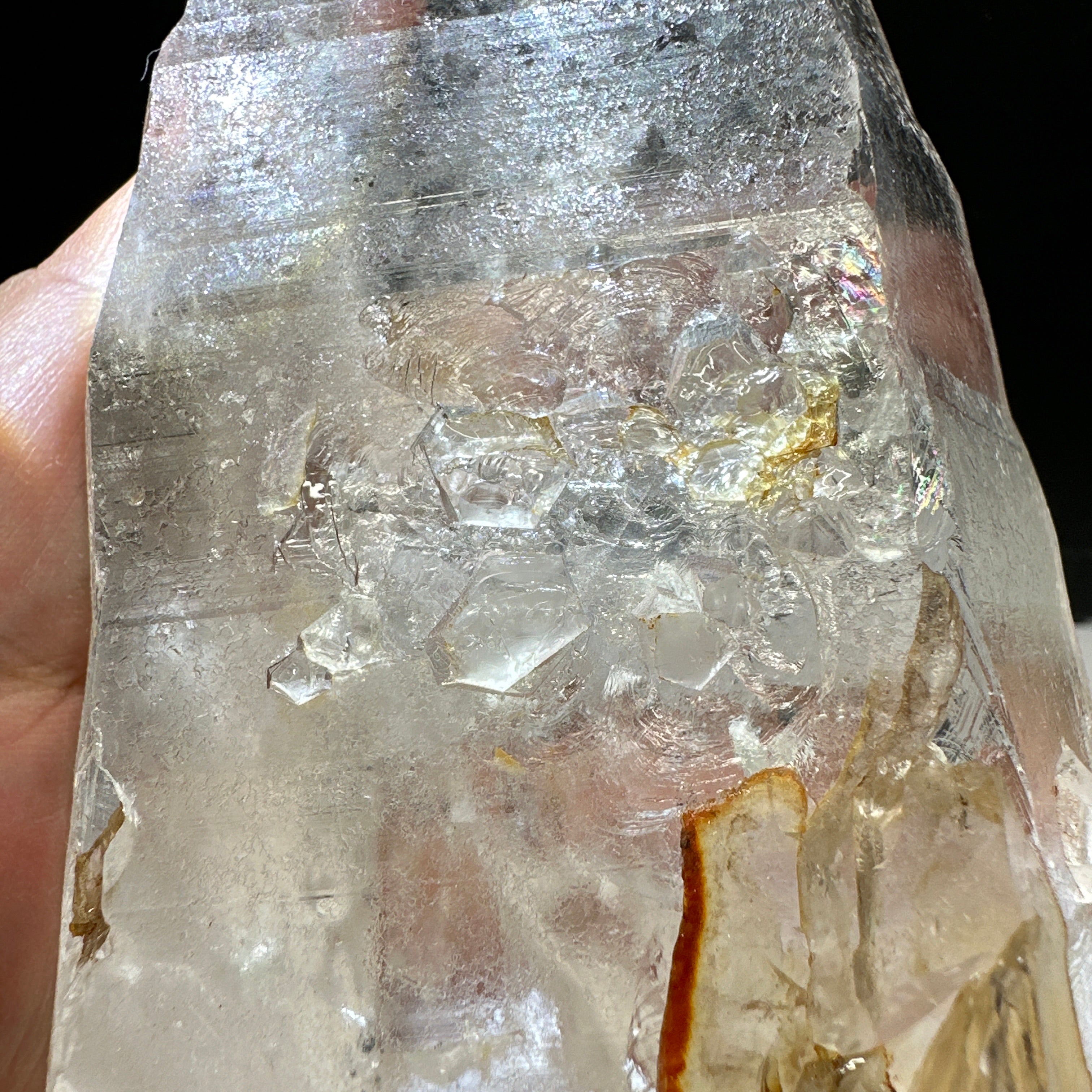 Quartz Crystal, 617.1gm, Tanzania, very unusual etching, see all the photos