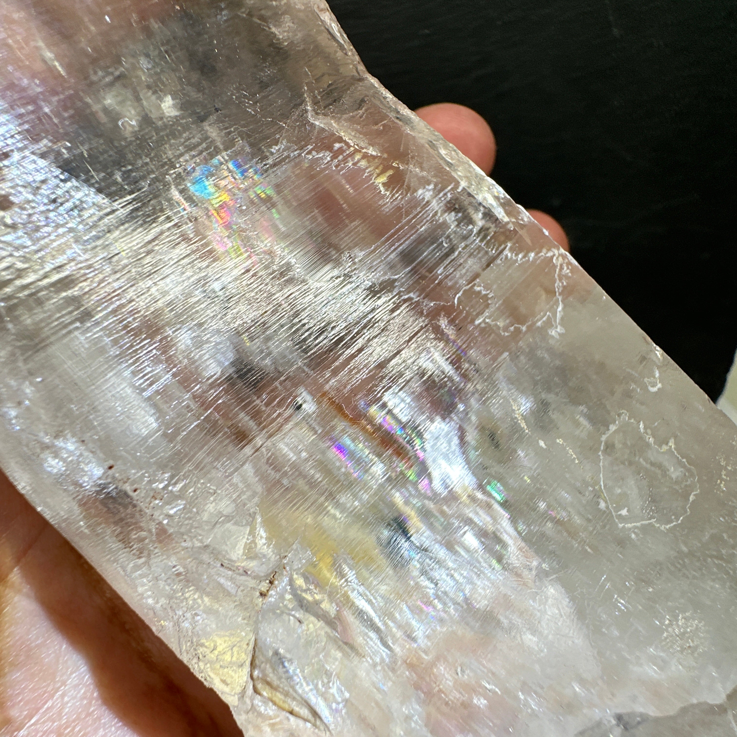 Quartz Crystal, 617.1gm, Tanzania, very unusual etching, see all the photos