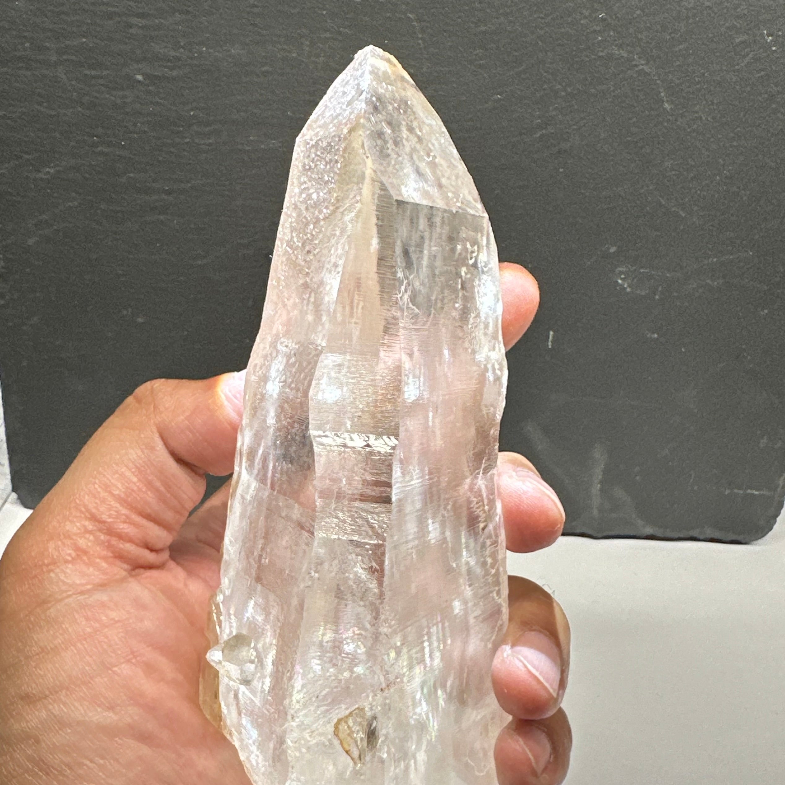 Quartz Crystal, 617.1gm, Tanzania, very unusual etching, see all the photos