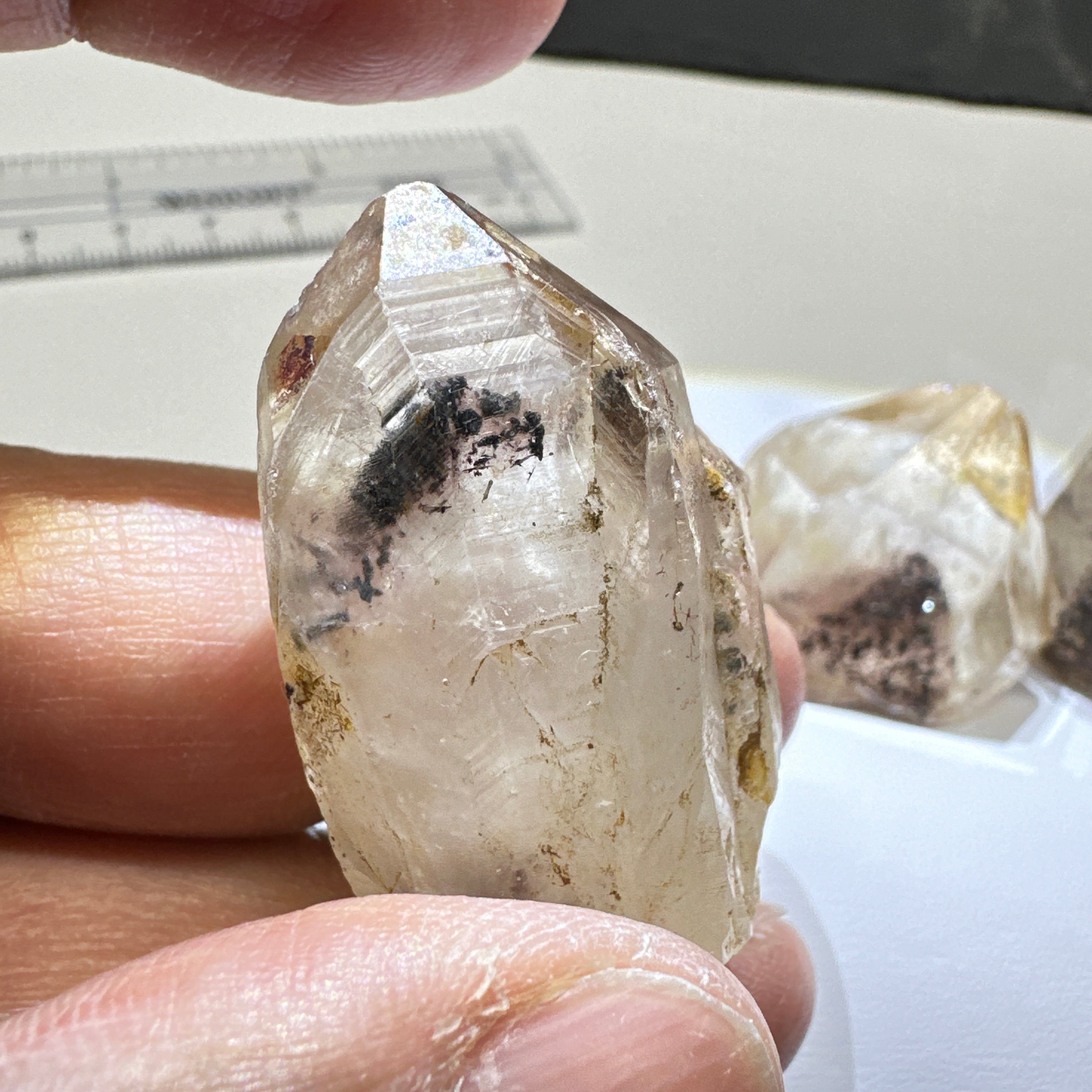 Quartz Crystal, 3pcs, Tanzania, with interesting phantoms price for all 3