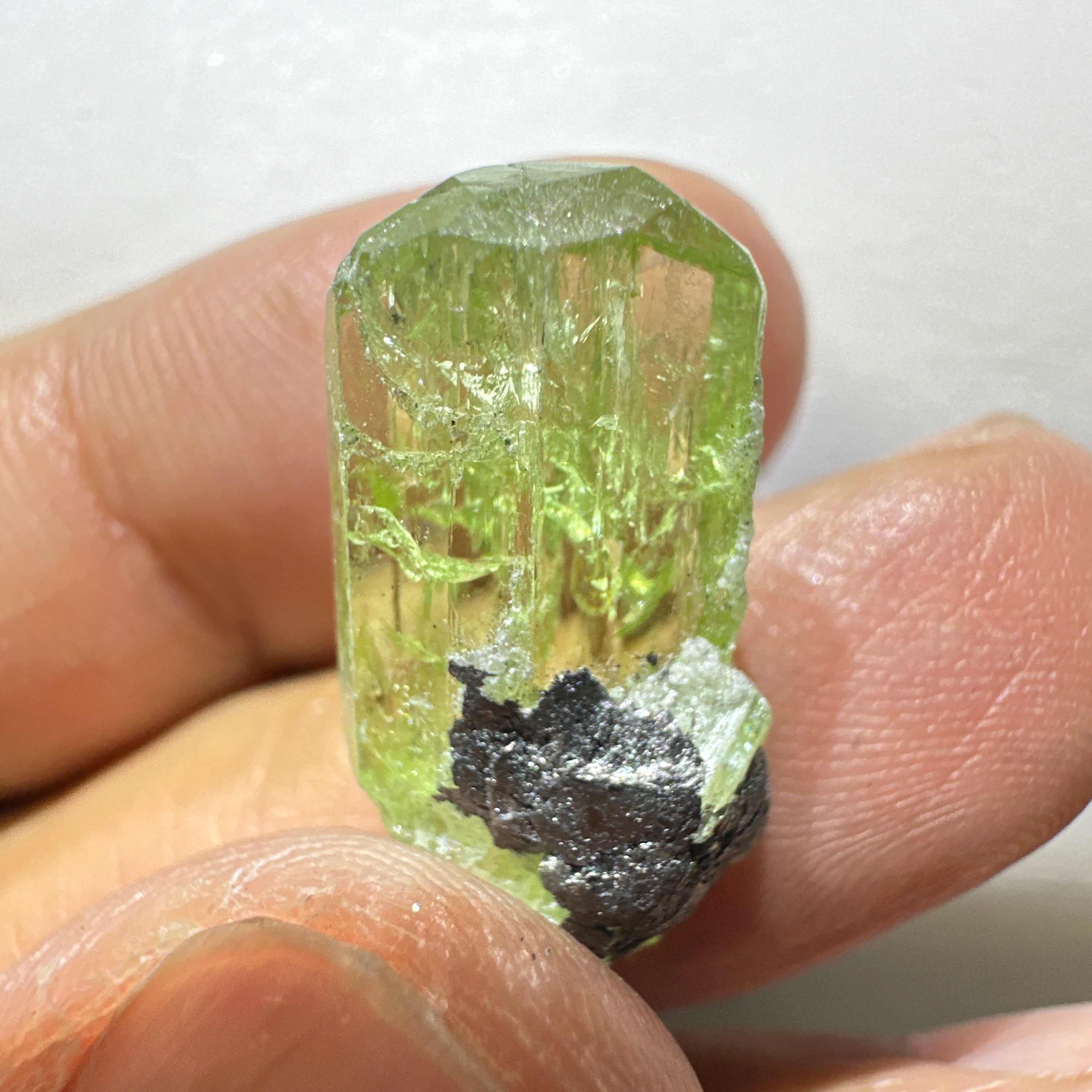 Diopside crystal on matrix, 3.0gm, Merelani, Tanzania