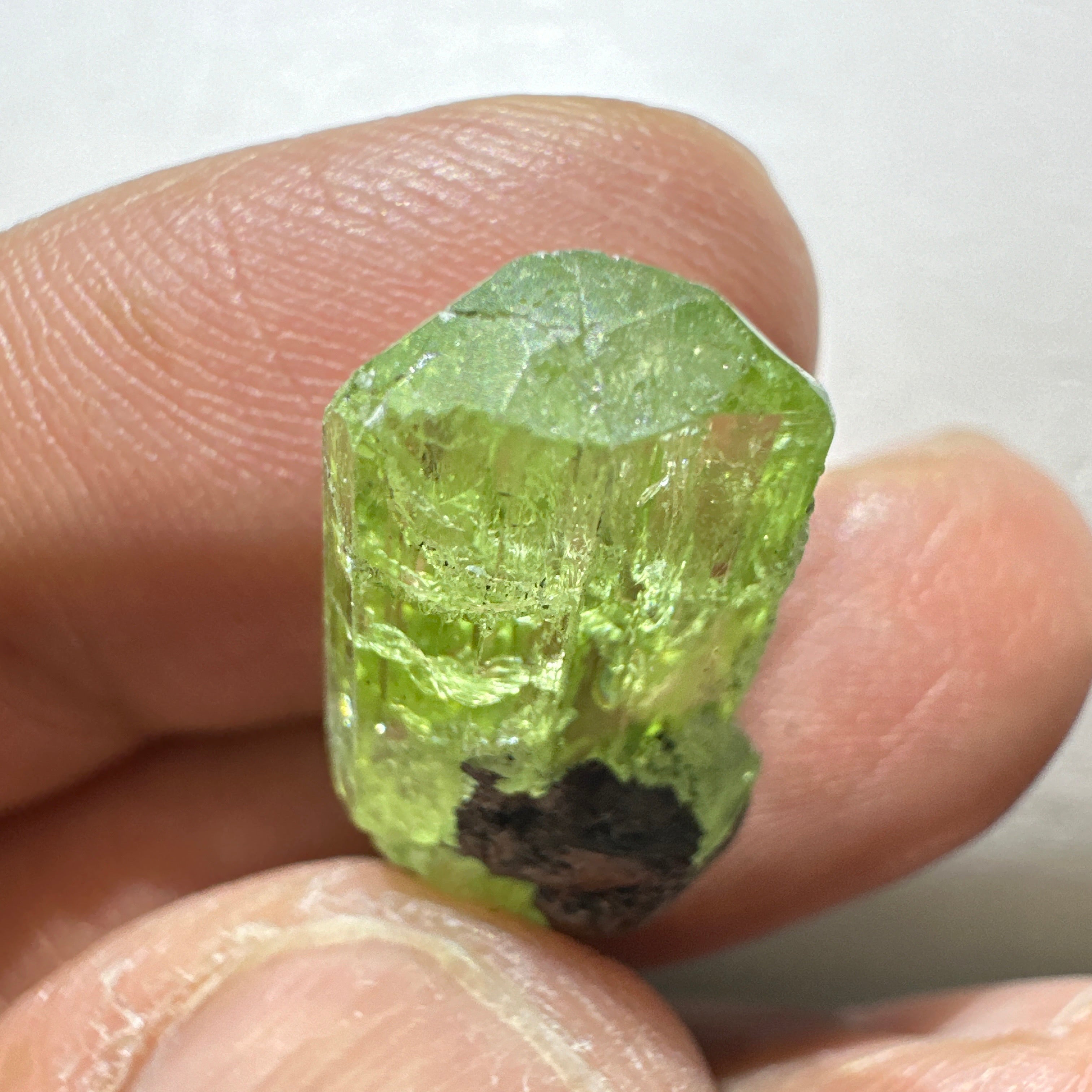 Diopside crystal on matrix, 3.0gm, Merelani, Tanzania