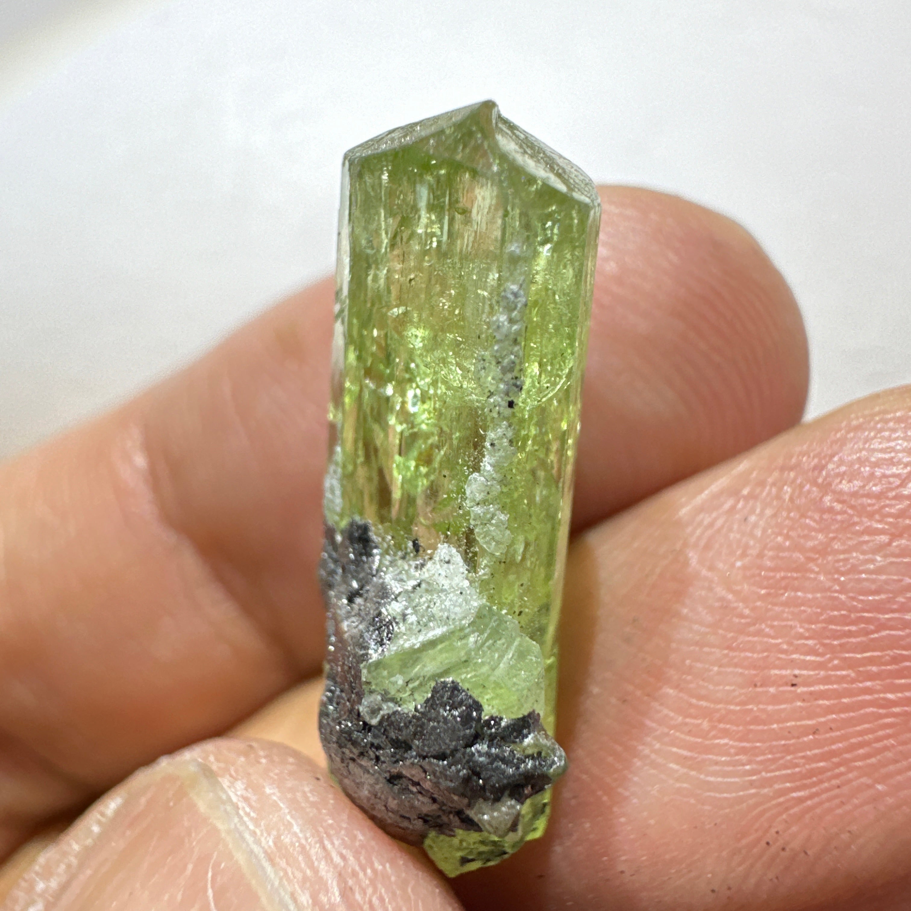 Diopside crystal on matrix, 3.0gm, Merelani, Tanzania