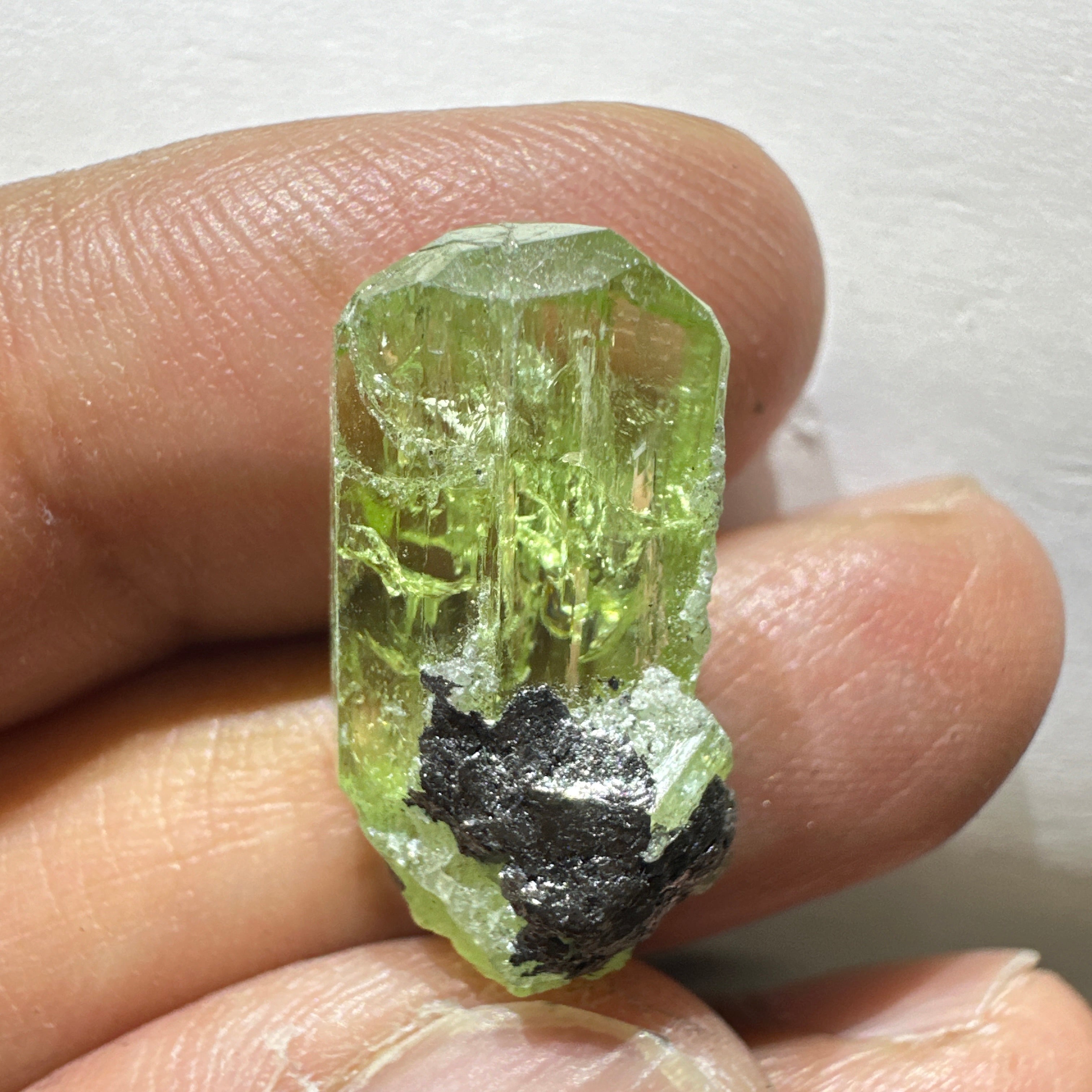 Diopside crystal on matrix, 3.0gm, Merelani, Tanzania