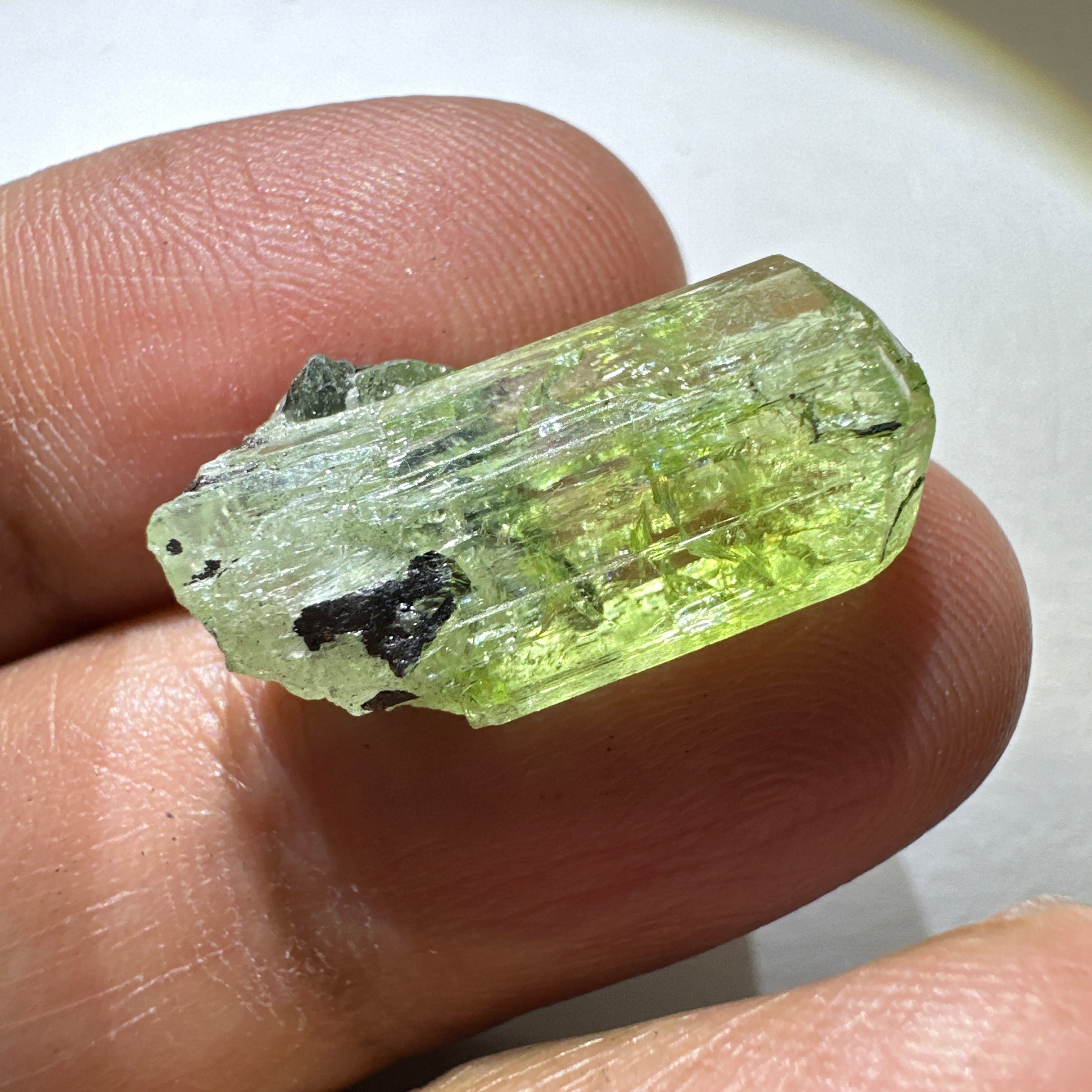 Diopside crystal on matrix, 3.0gm, Merelani, Tanzania