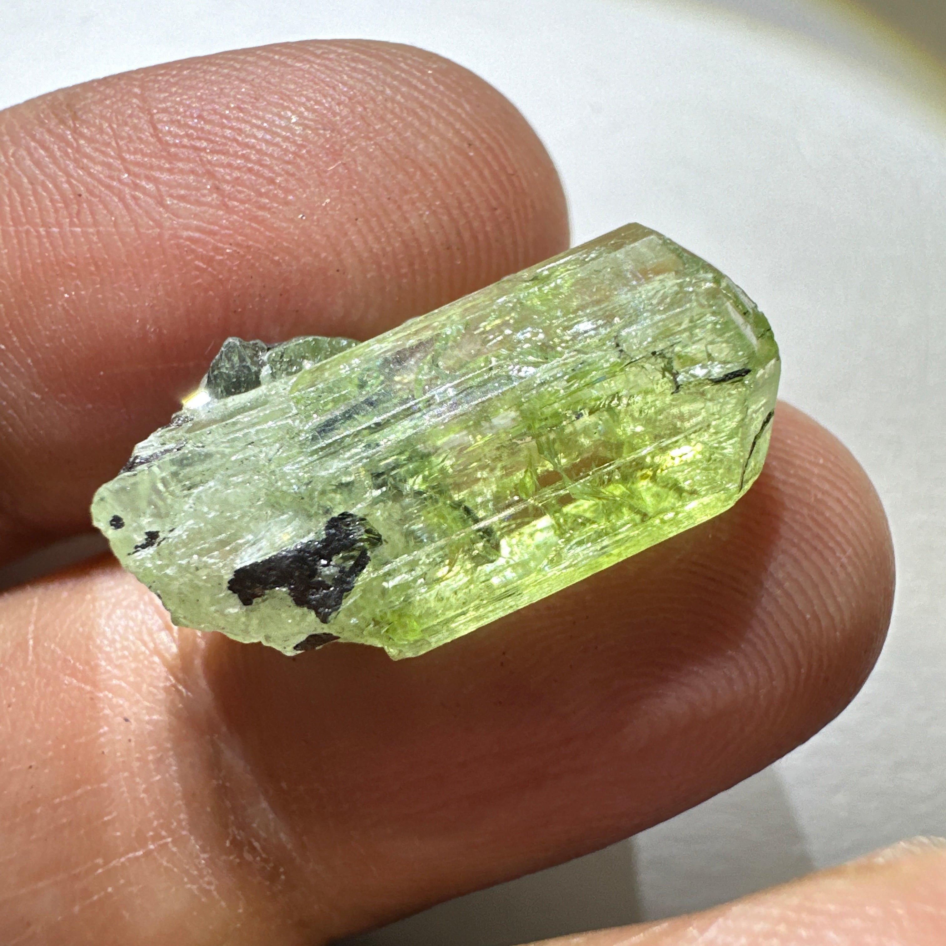 Diopside crystal on matrix, 3.0gm, Merelani, Tanzania