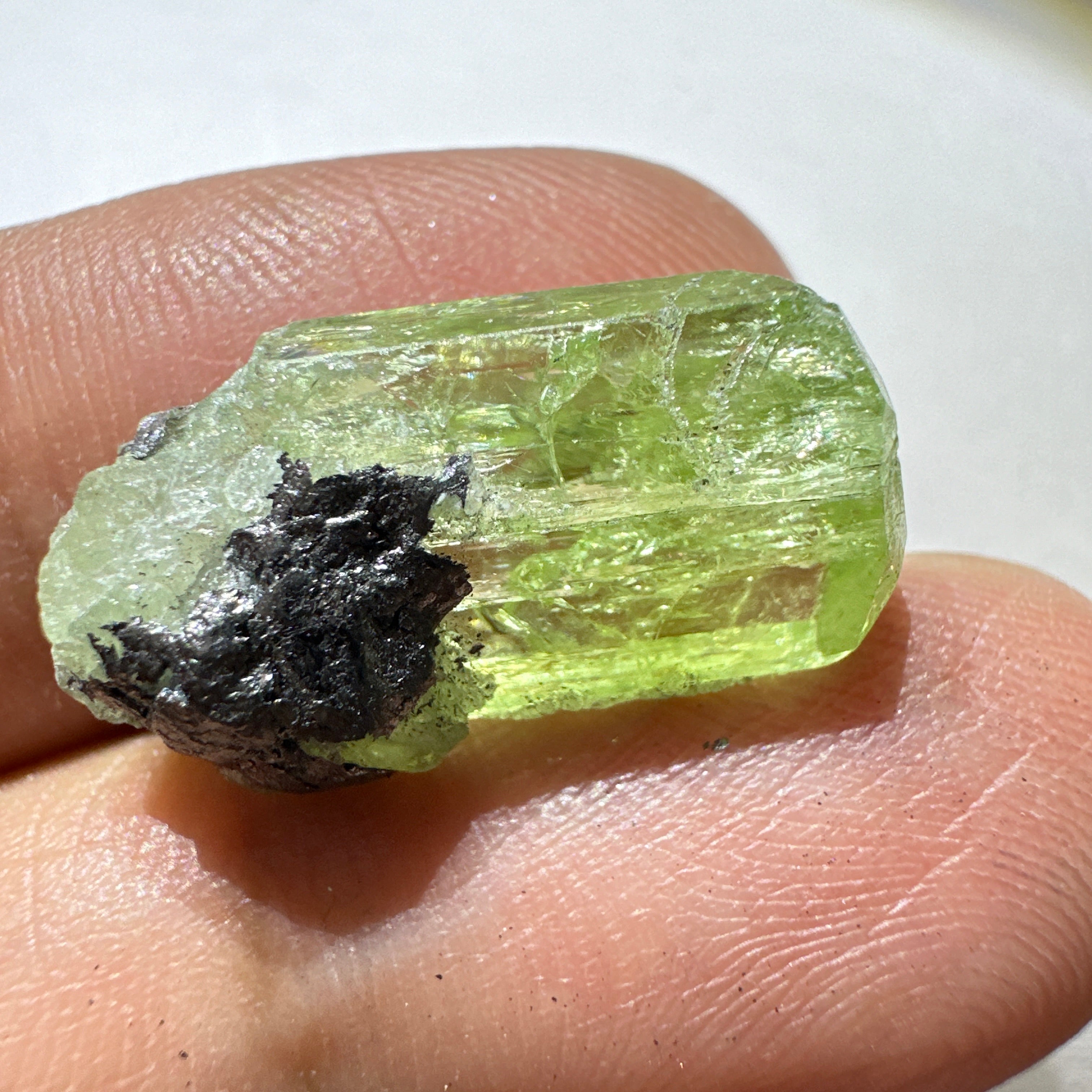 Diopside crystal on matrix, 3.0gm, Merelani, Tanzania