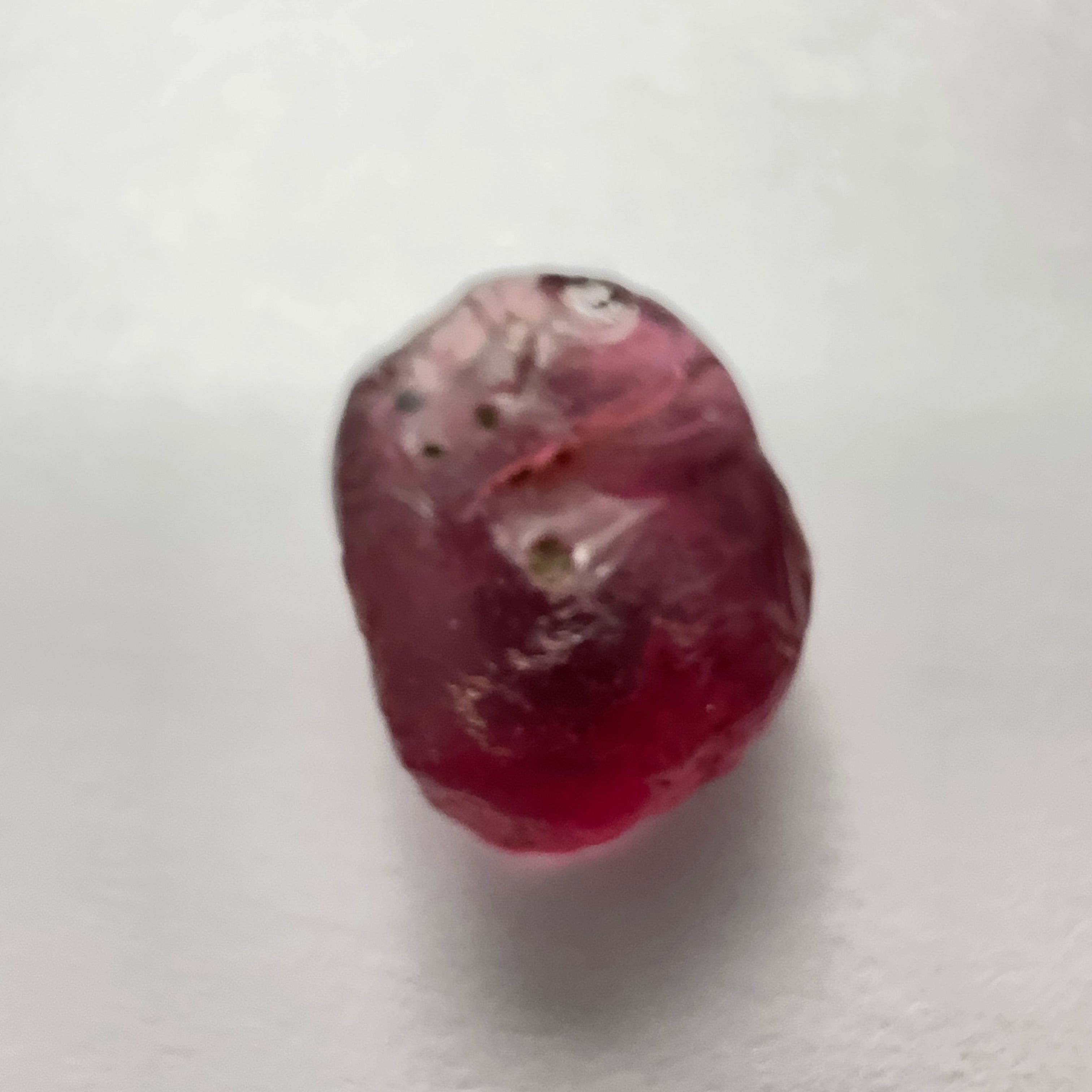 Rhodolite Garnet Colour Shifting, 6.56ct, Umba, Tanzania, Untreated Untreated. Few bubbles on outside, rest vvs with very slight silk, flattish shape see pics