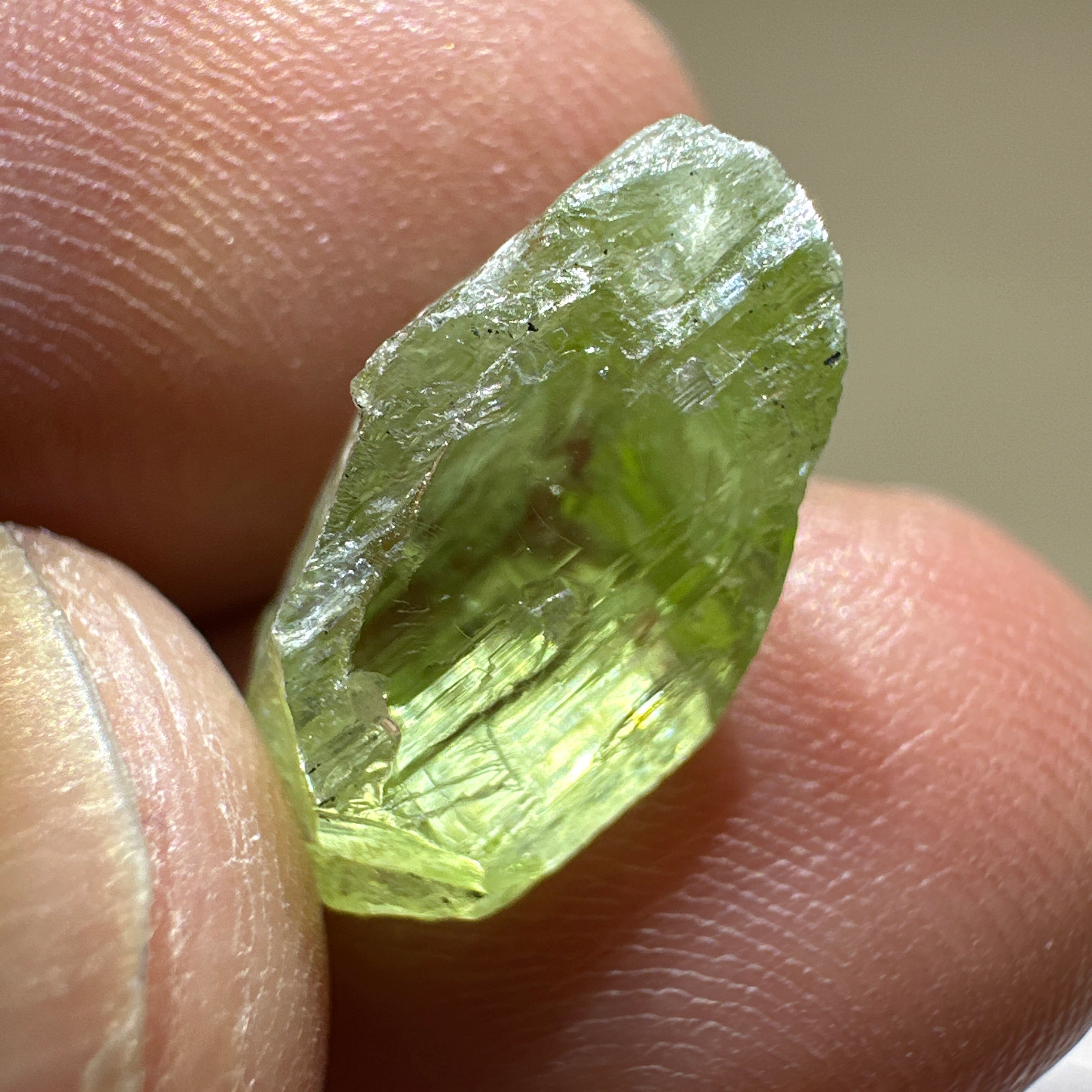 Diopside crystal, 1.2gm, Merelani, Tanzania - VVS-IF