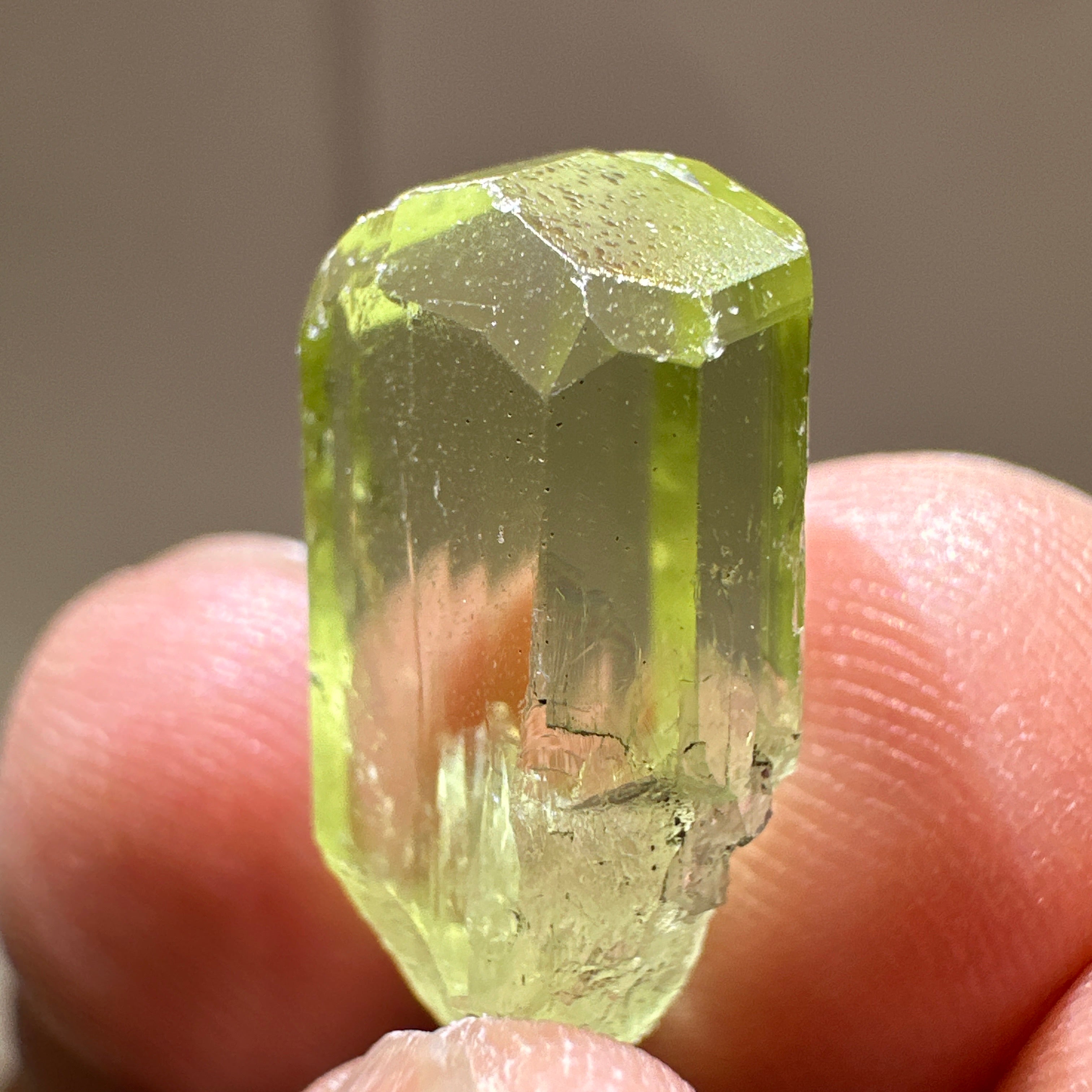 Diopside crystal, 3.3gm, Merelani, Tanzania - facetable portion