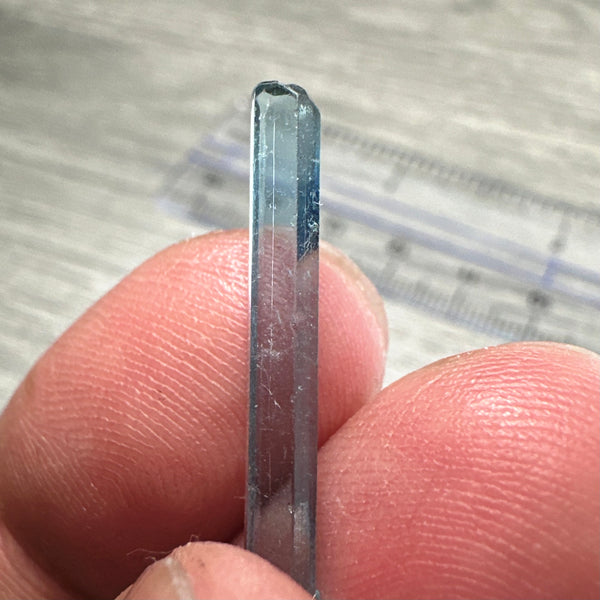 Blue Apatite Crystal, 2.32ct, Merelani, Tanzania, Untreated Unheated