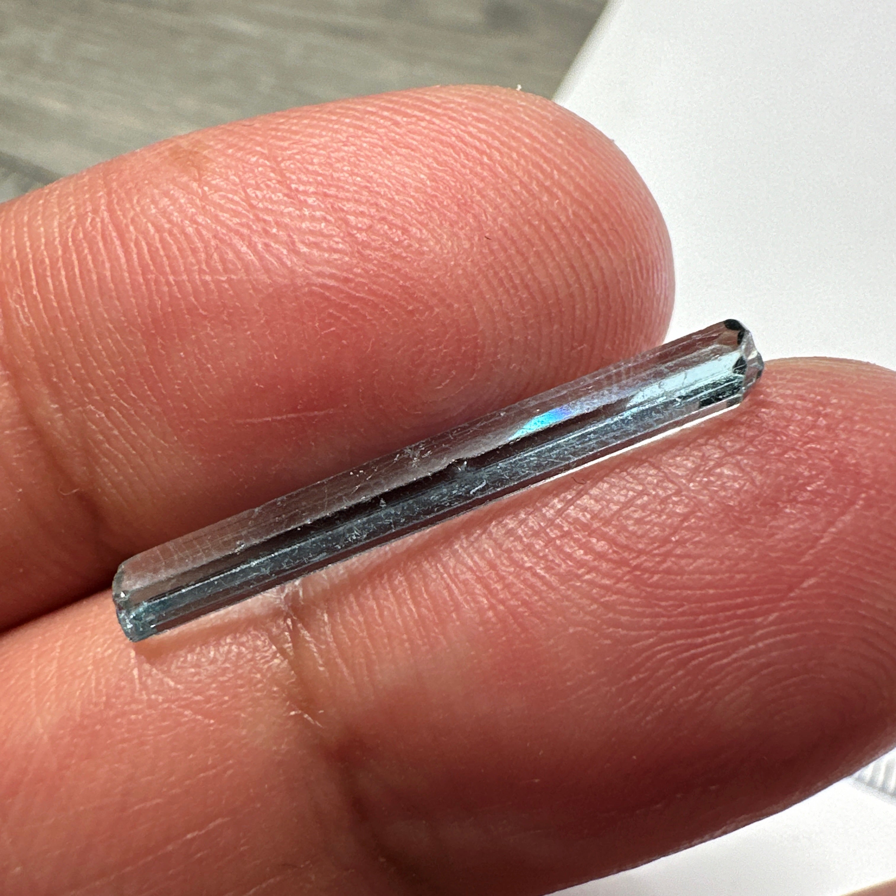 Blue Apatite Crystal, 2.32ct, Merelani, Tanzania, Untreated Unheated