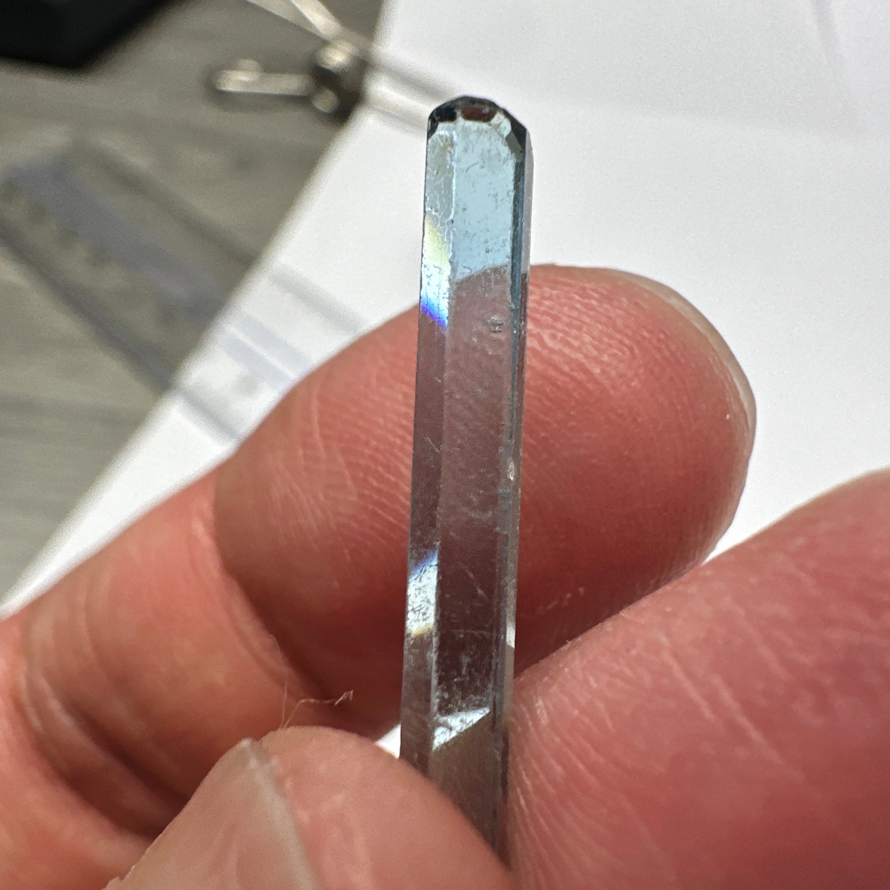 Blue Apatite Crystal, 2.32ct, Merelani, Tanzania, Untreated Unheated