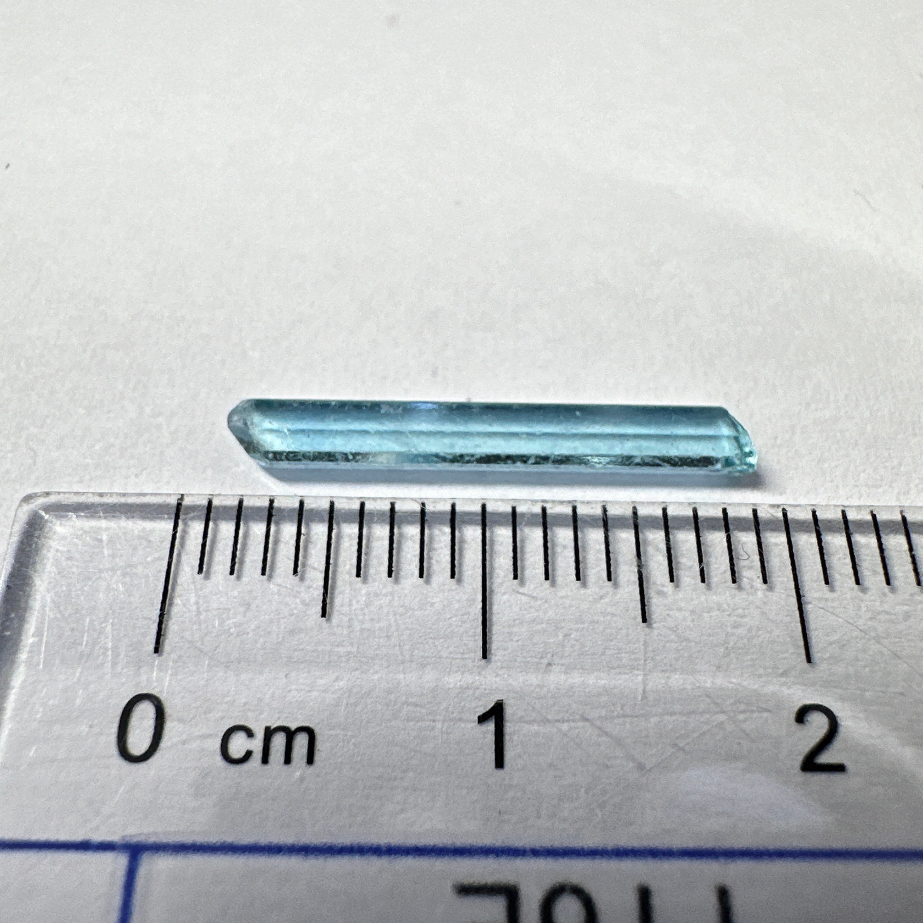 Blue Apatite Crystal, 1.12ct, Merelani, Tanzania, Untreated Unheated