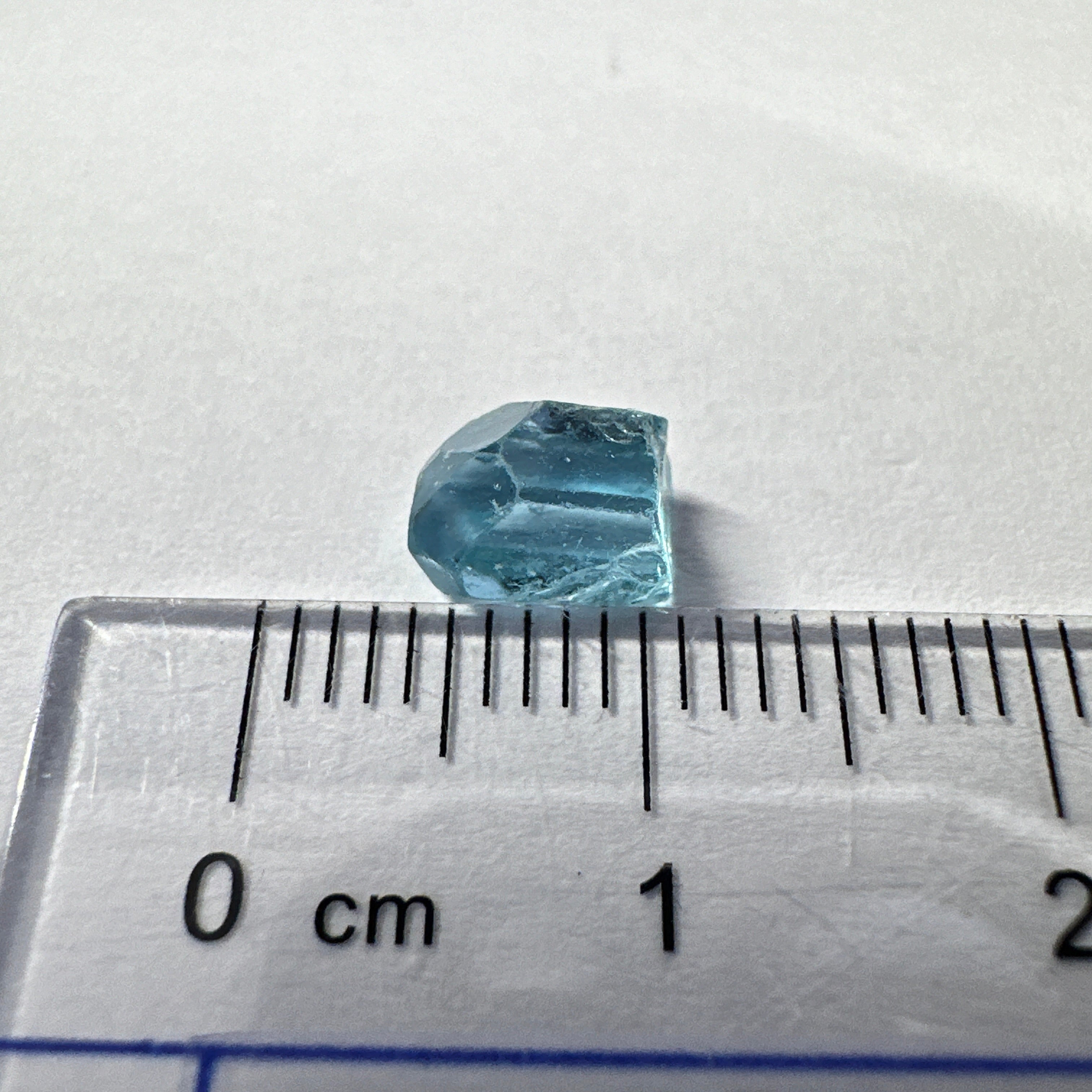 Blue Apatite Crystal, 1.67ct, Merelani, Tanzania, Untreated Unheated