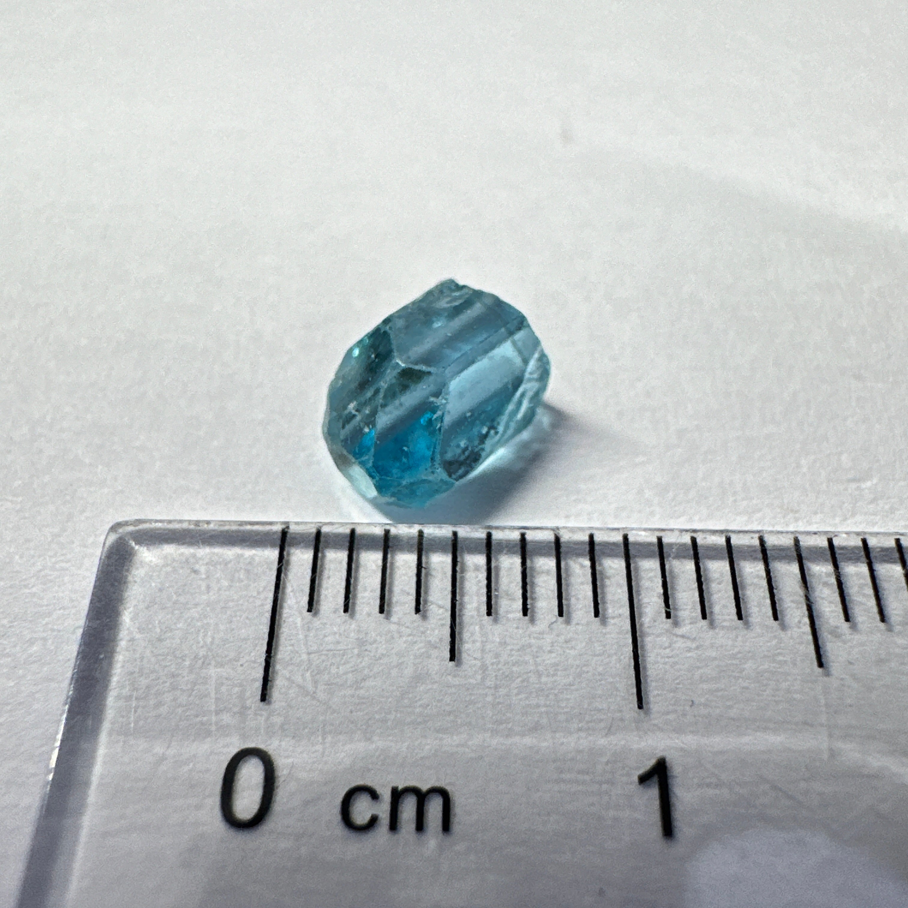 Blue Apatite Crystal, 1.67ct, Merelani, Tanzania, Untreated Unheated