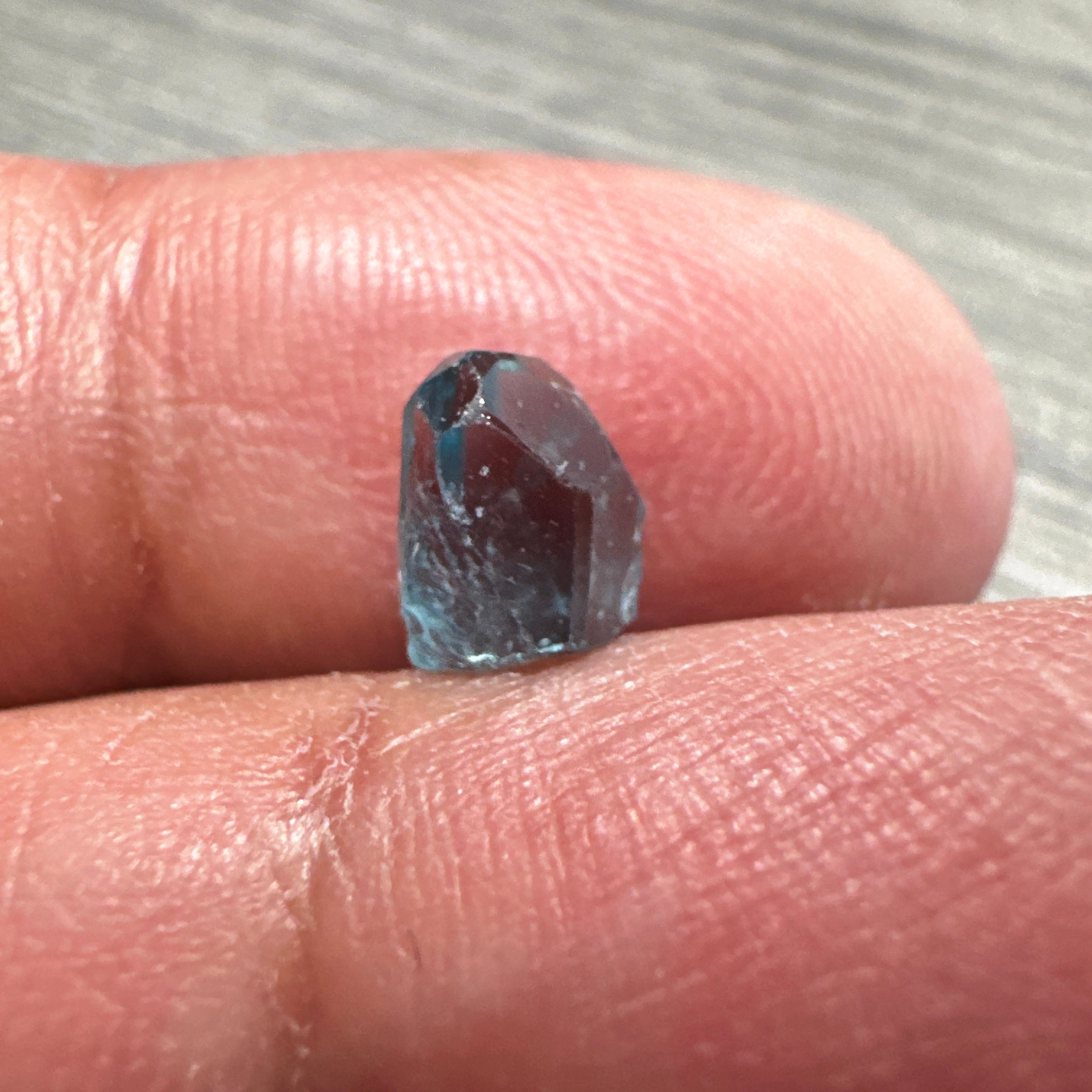 Blue Apatite Crystal, 1.67ct, Merelani, Tanzania, Untreated Unheated