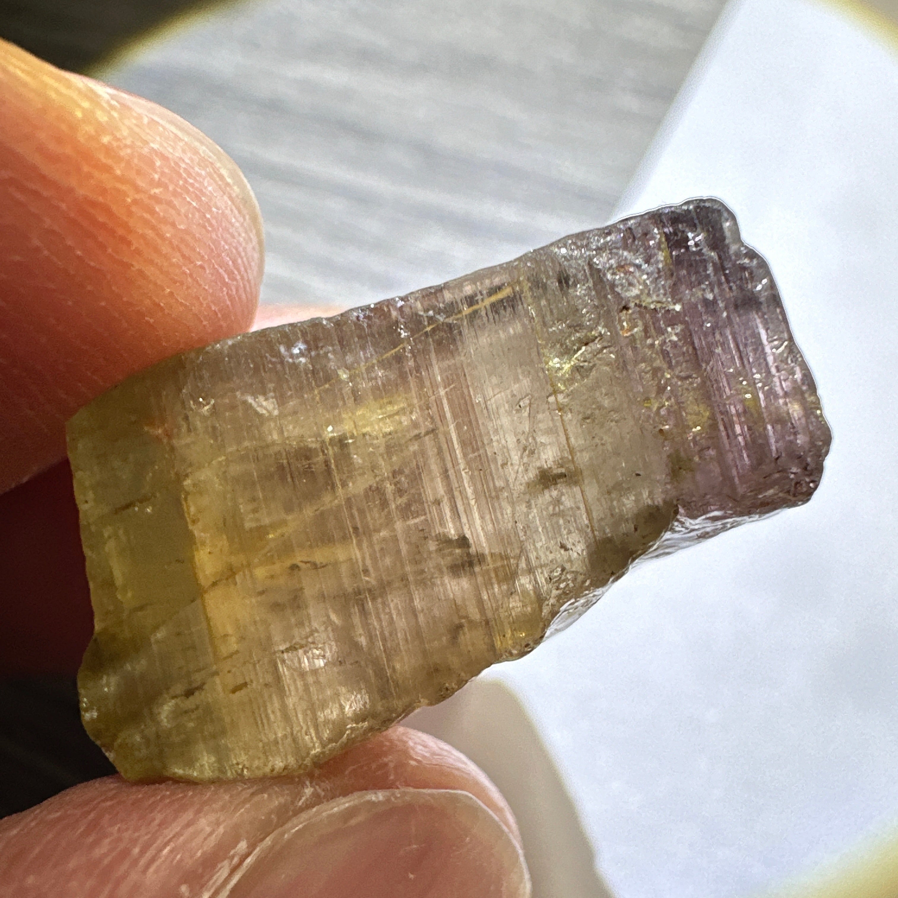 Watermelon Tourmaline Crystal, 30.20ct, Congo, Untreated Unheated, cabbing rough but can be faceted too, see illuminated photos