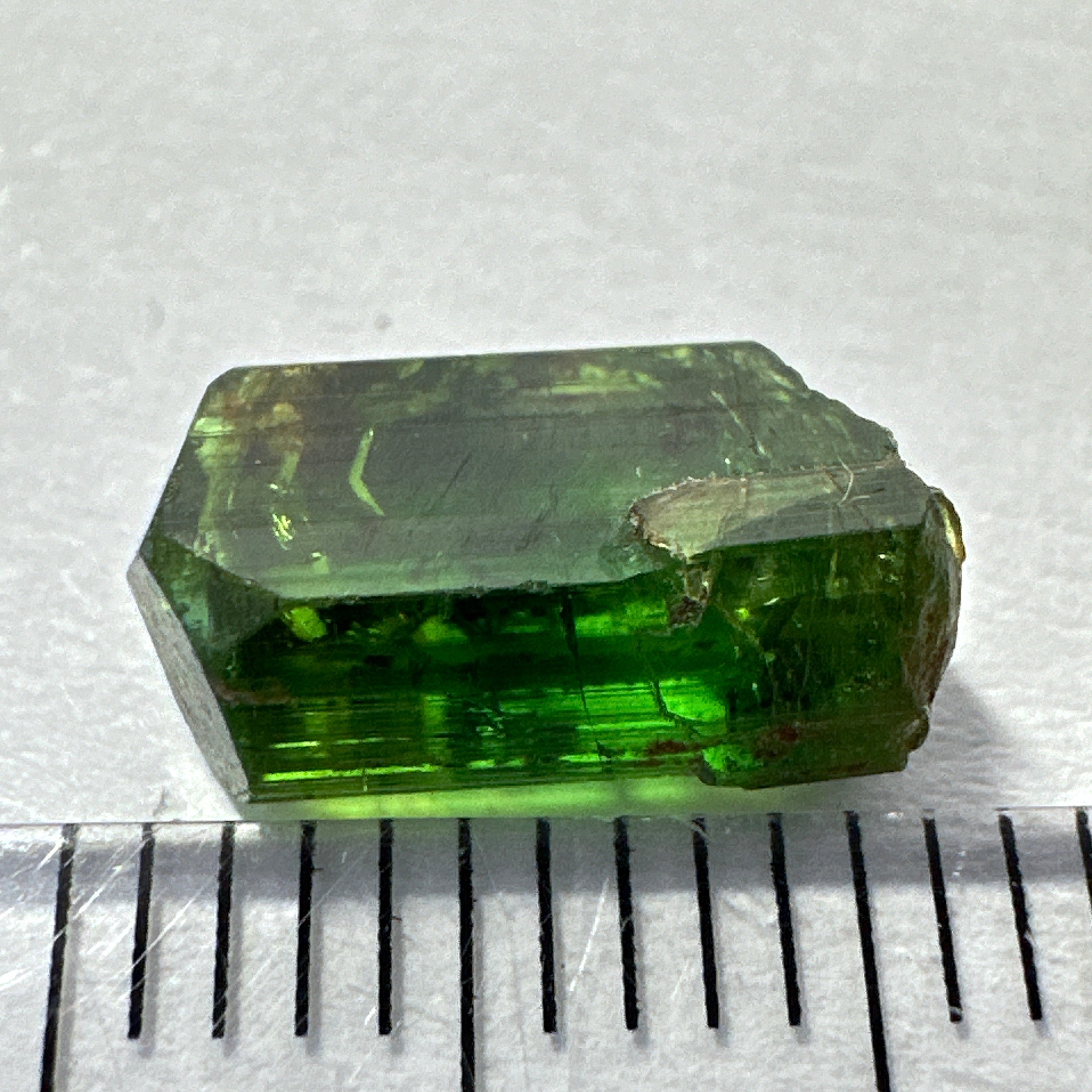 Tanzanian Chrome Tourmaline Crystal, 2.61ct, Laletema, Tanzania, Untreated Unheated