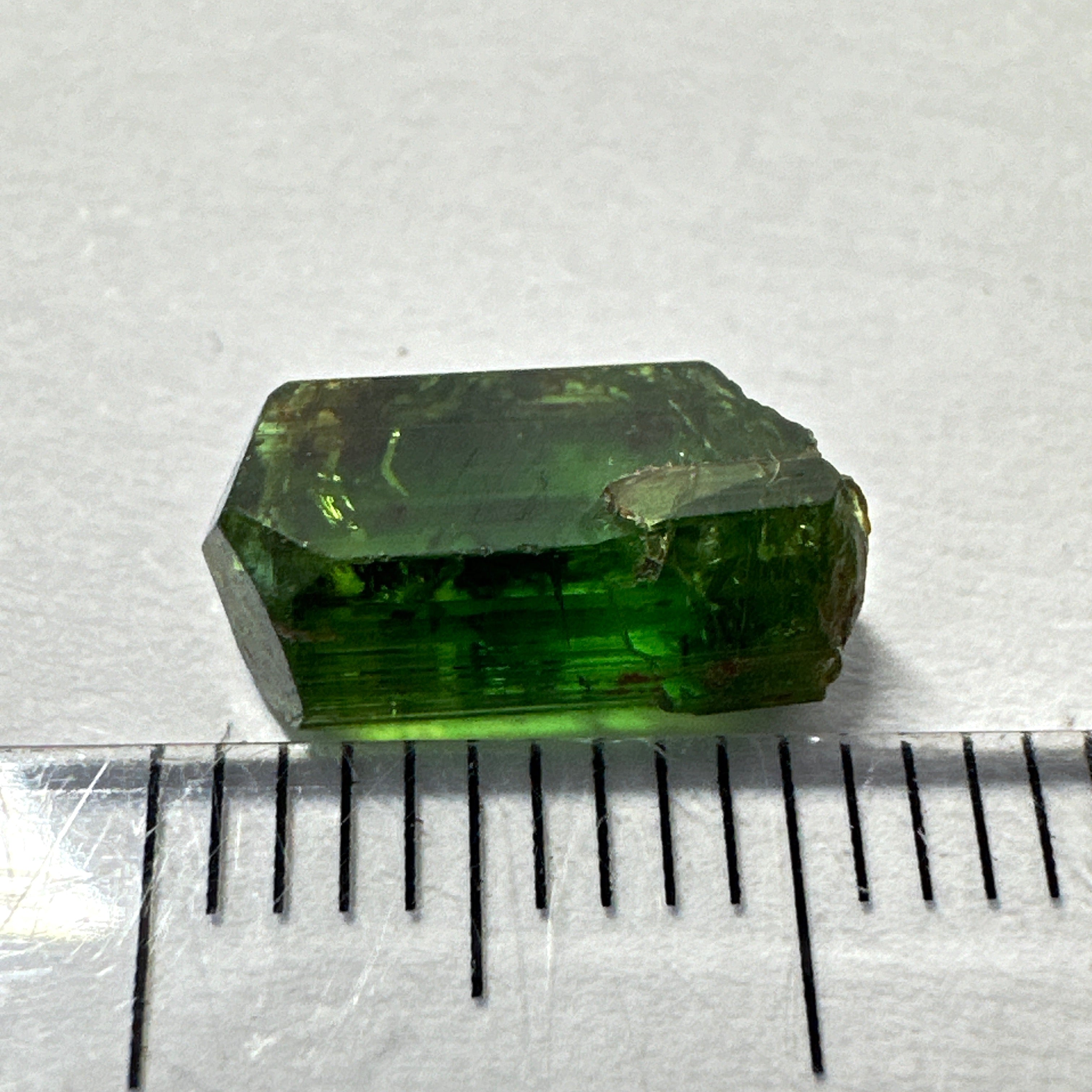 Tanzanian Chrome Tourmaline Crystal, 2.61ct, Laletema, Tanzania, Untreated Unheated