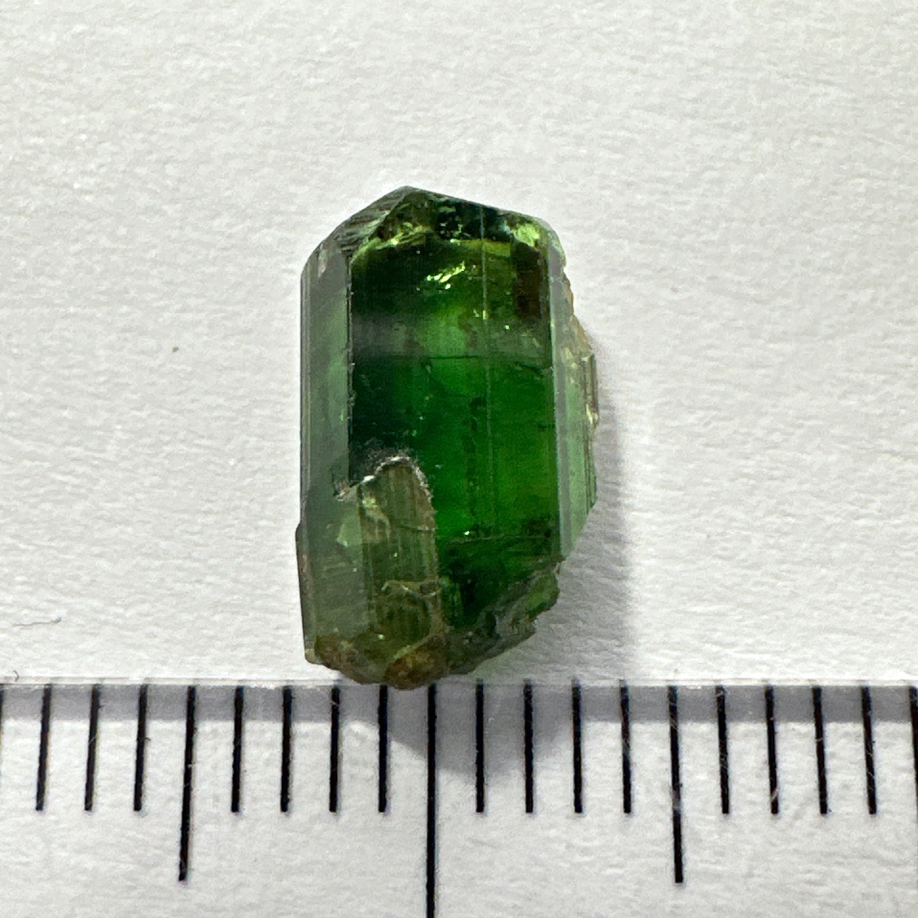 Tanzanian Chrome Tourmaline Crystal, 2.61ct, Laletema, Tanzania, Untreated Unheated