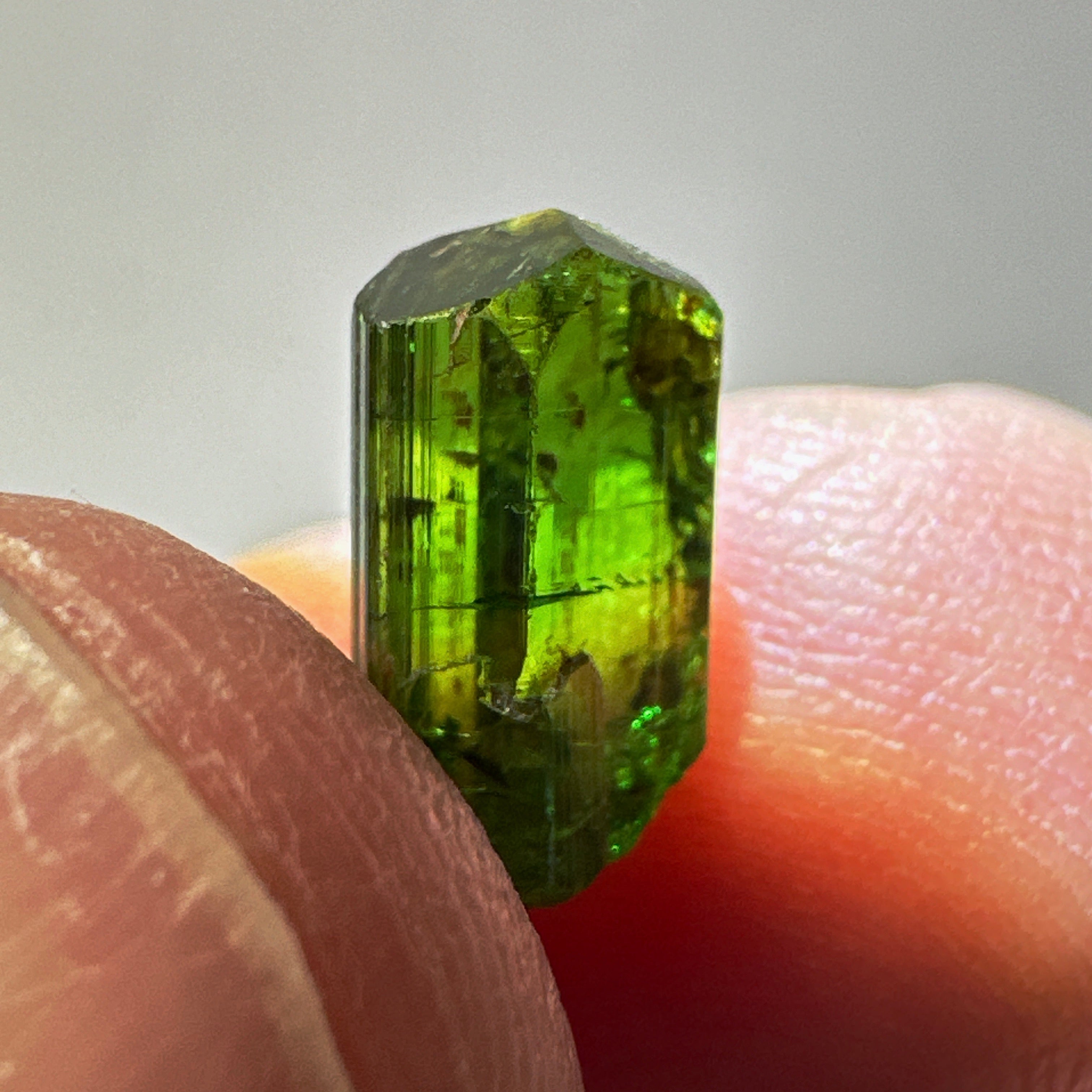 Tanzanian Chrome Tourmaline Crystal, 2.61ct, Laletema, Tanzania, Untreated Unheated