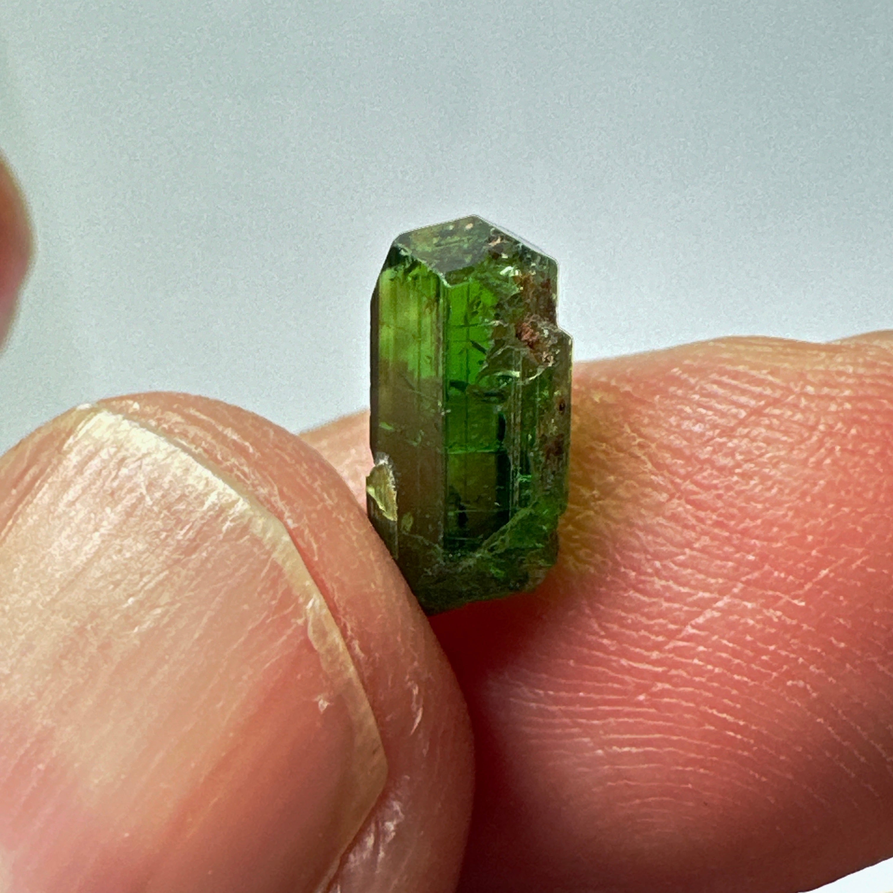 Tanzanian Chrome Tourmaline Crystal, 2.61ct, Laletema, Tanzania, Untreated Unheated