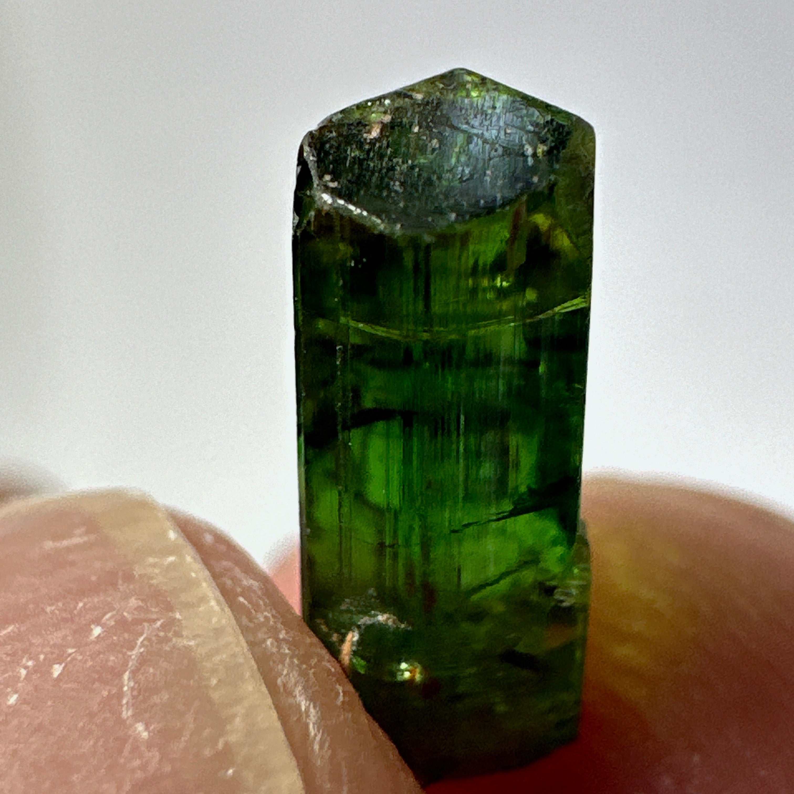 Tanzanian Chrome Tourmaline Crystal, 2.61ct, Laletema, Tanzania, Untreated Unheated