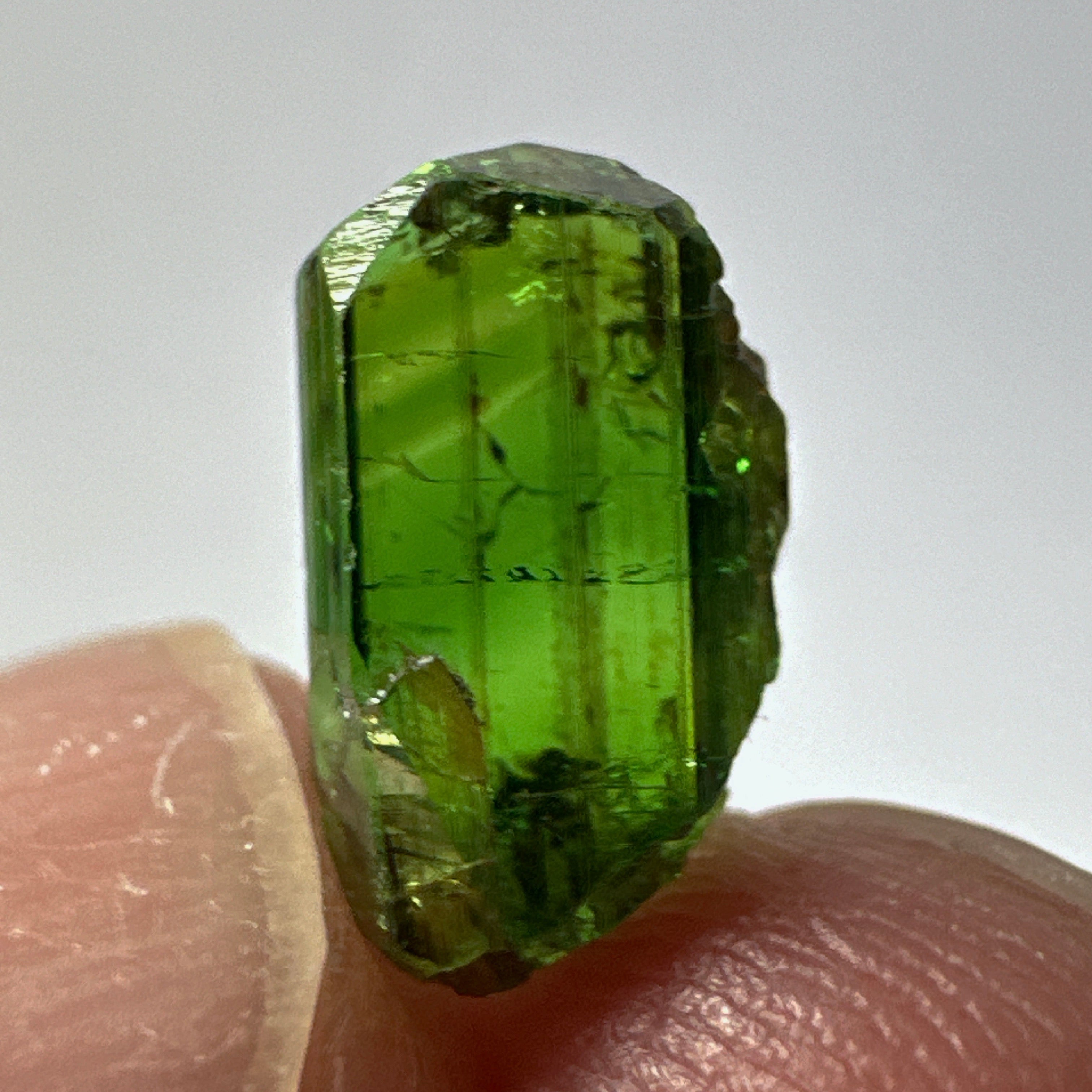 Tanzanian Chrome Tourmaline Crystal, 2.61ct, Laletema, Tanzania, Untreated Unheated