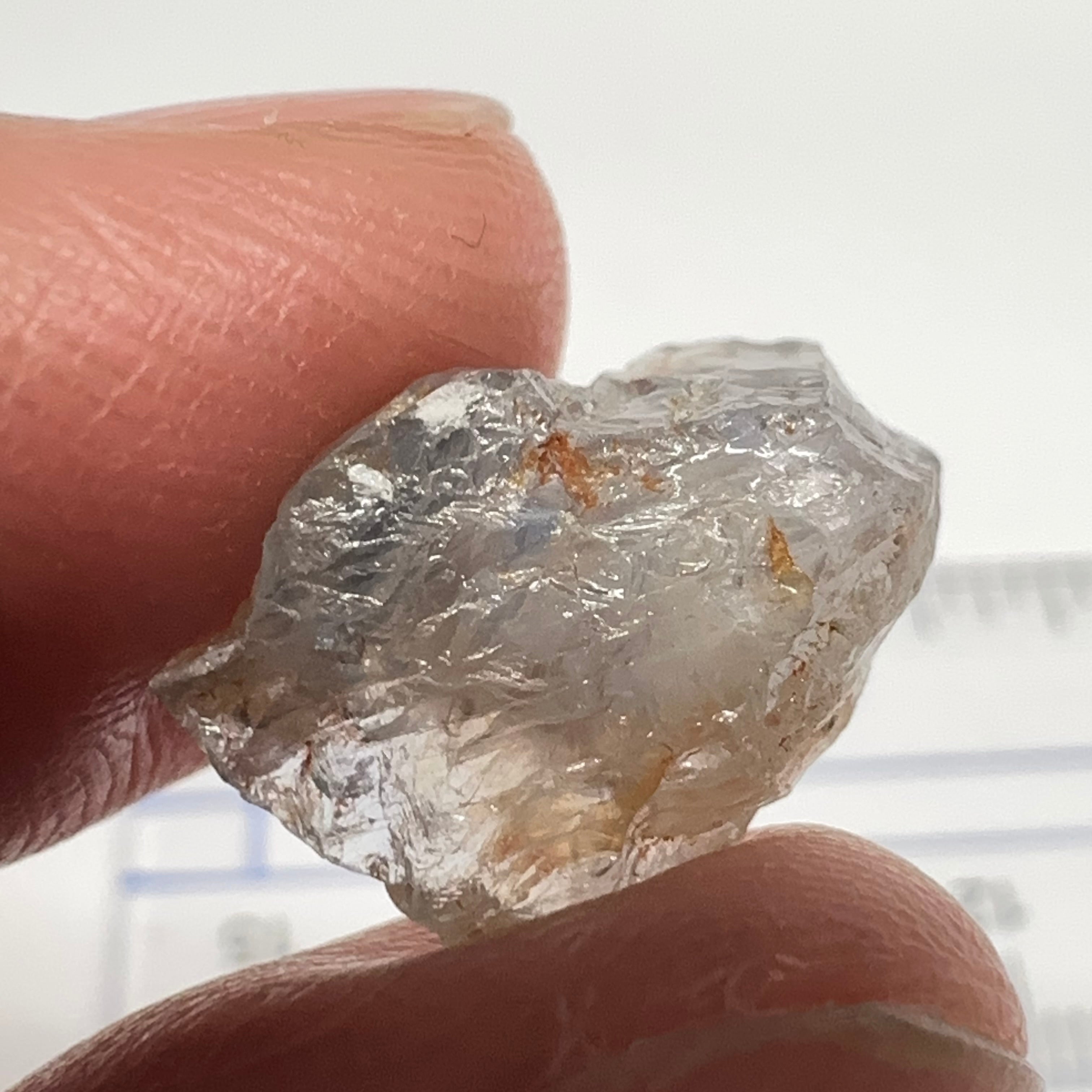 Umba Sapphire, 11.78ct, Tanzania, Untreated Unheated, silky, see pics, good for a cab though or facet with silk