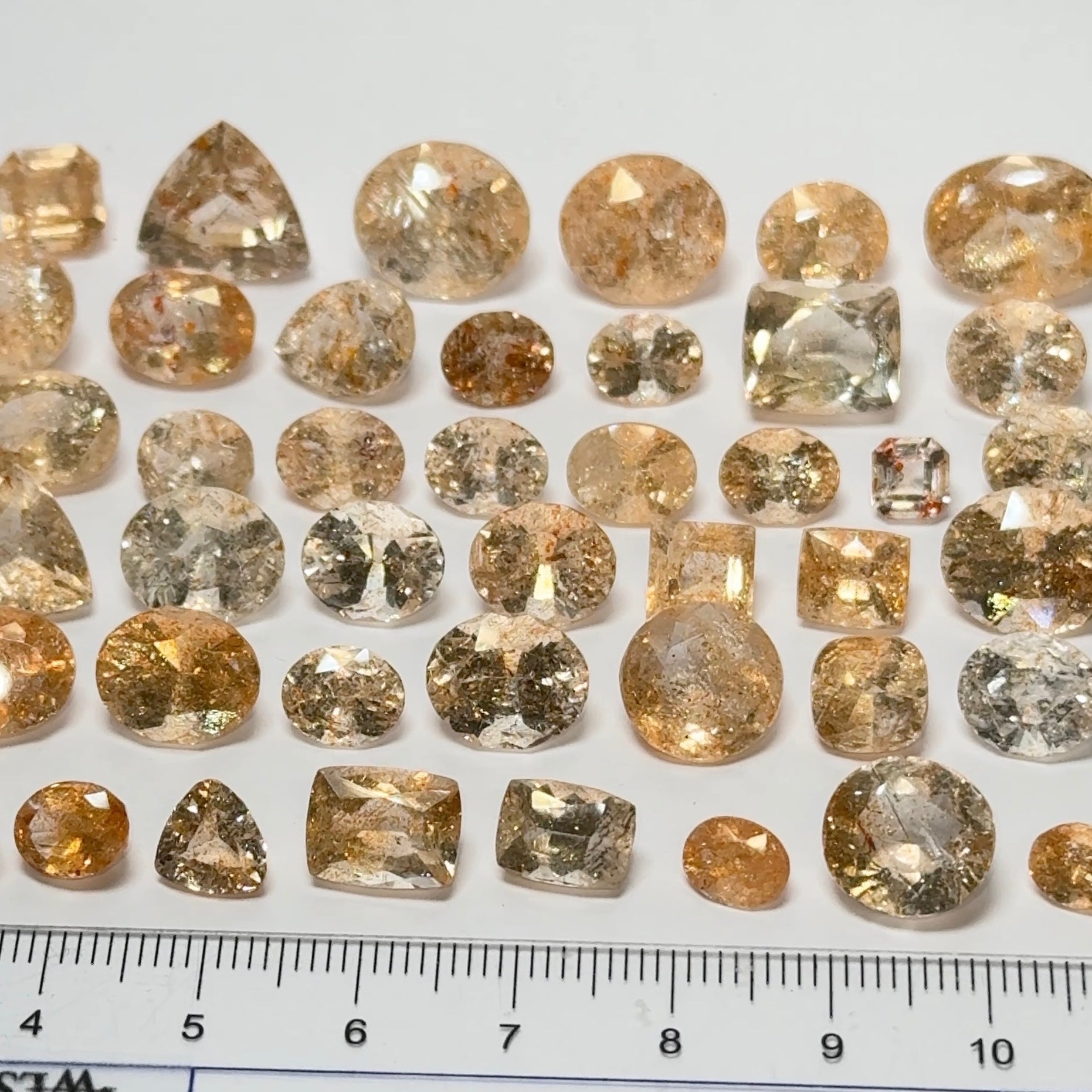 Confetti Sunstone Wholesale Lot, Tanzania. 161.02ct, Untreated Unheated, 0.75ct-7.40ct