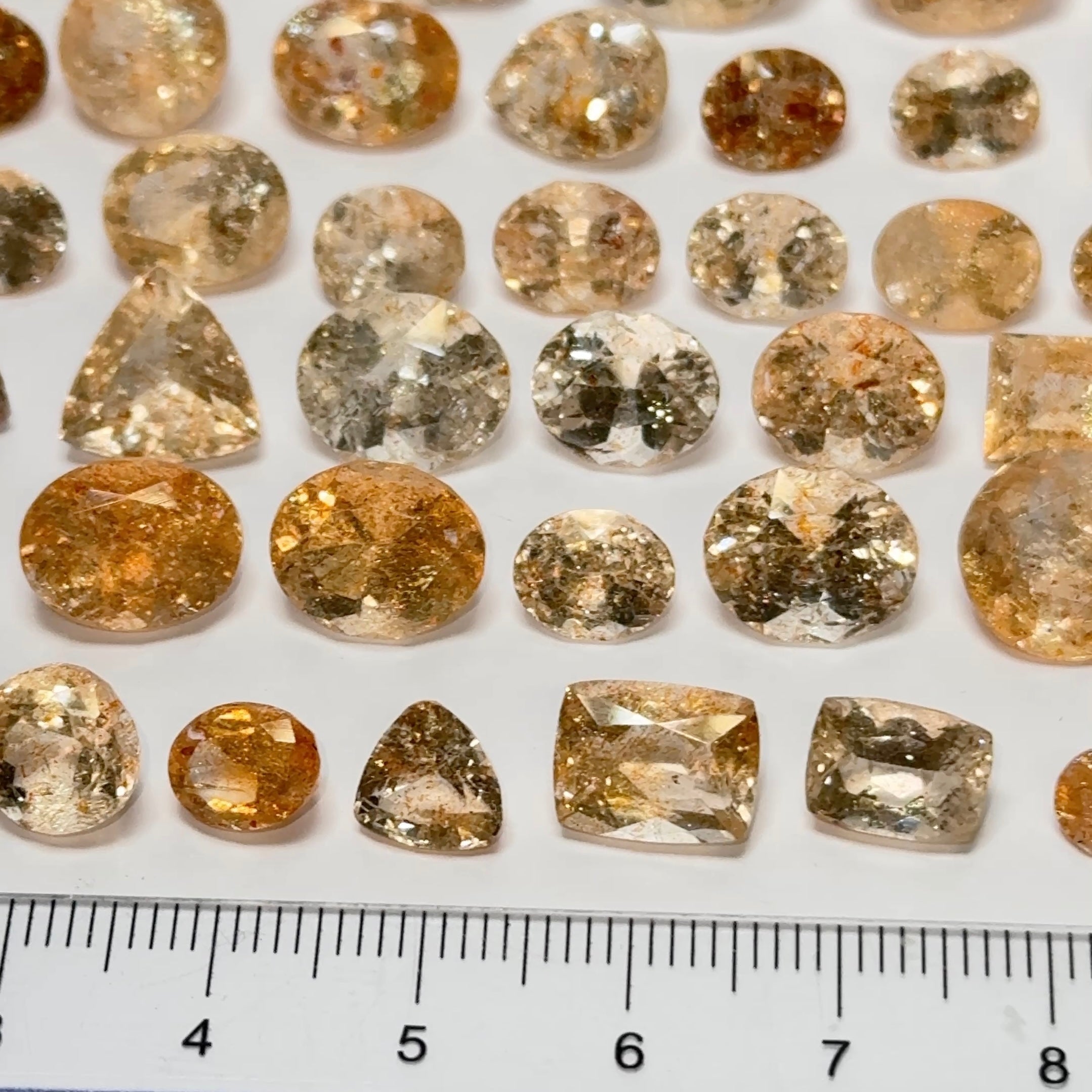 Confetti Sunstone Wholesale Lot, Tanzania. 161.02ct, Untreated Unheated, 0.75ct-7.40ct