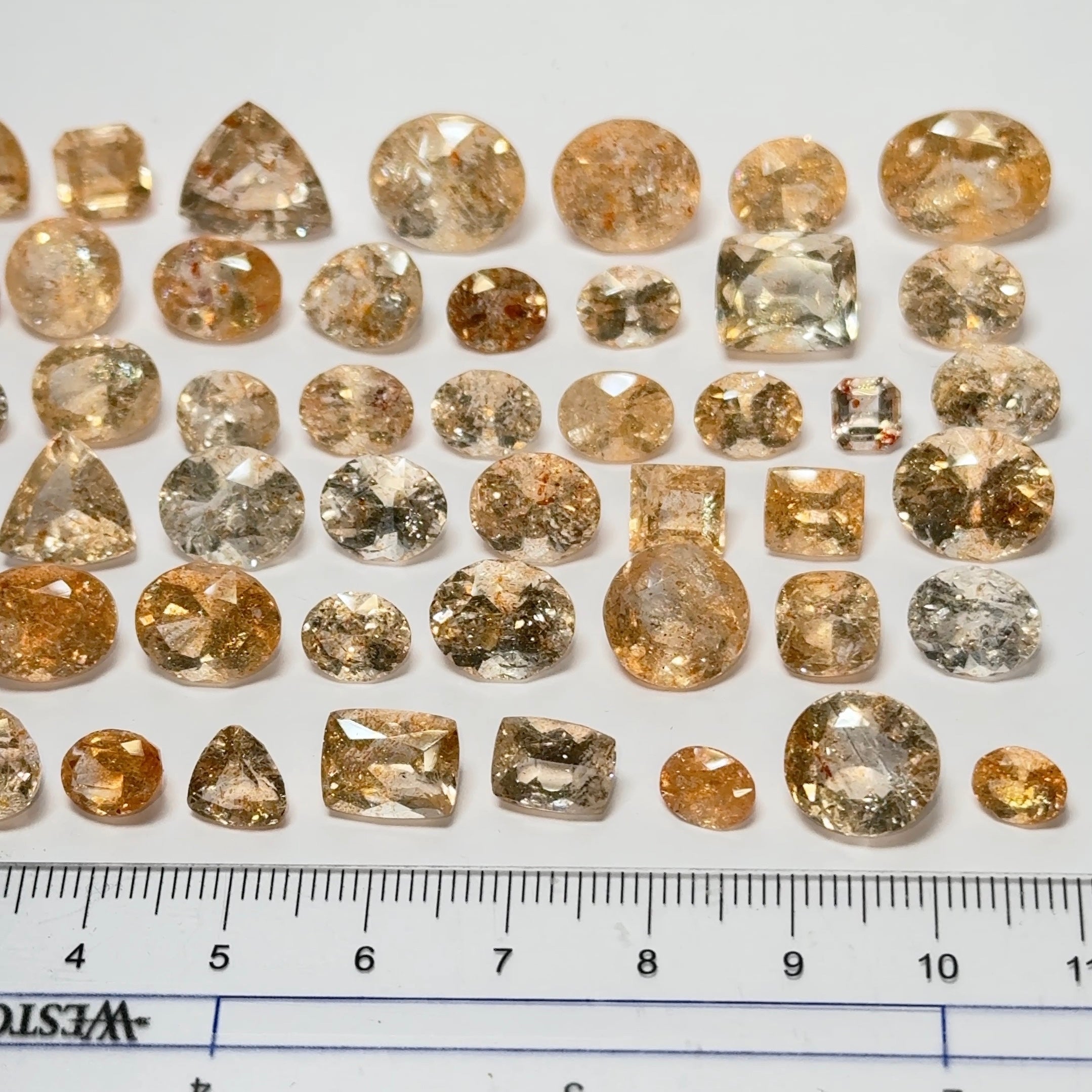 Confetti Sunstone Wholesale Lot, Tanzania. 161.02ct, Untreated Unheated, 0.75ct-7.40ct