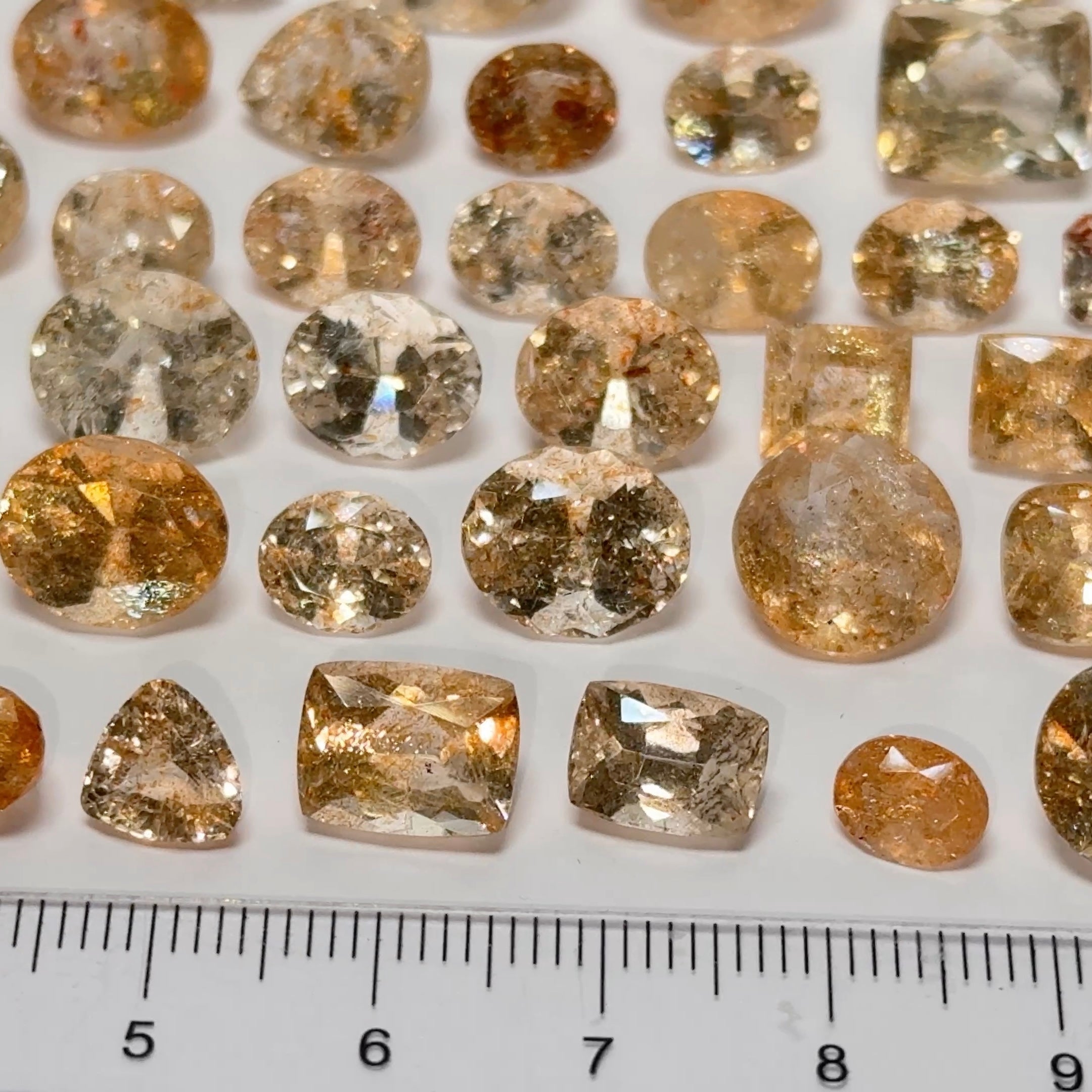 Confetti Sunstone Wholesale Lot, Tanzania. 161.02ct, Untreated Unheated, 0.75ct-7.40ct