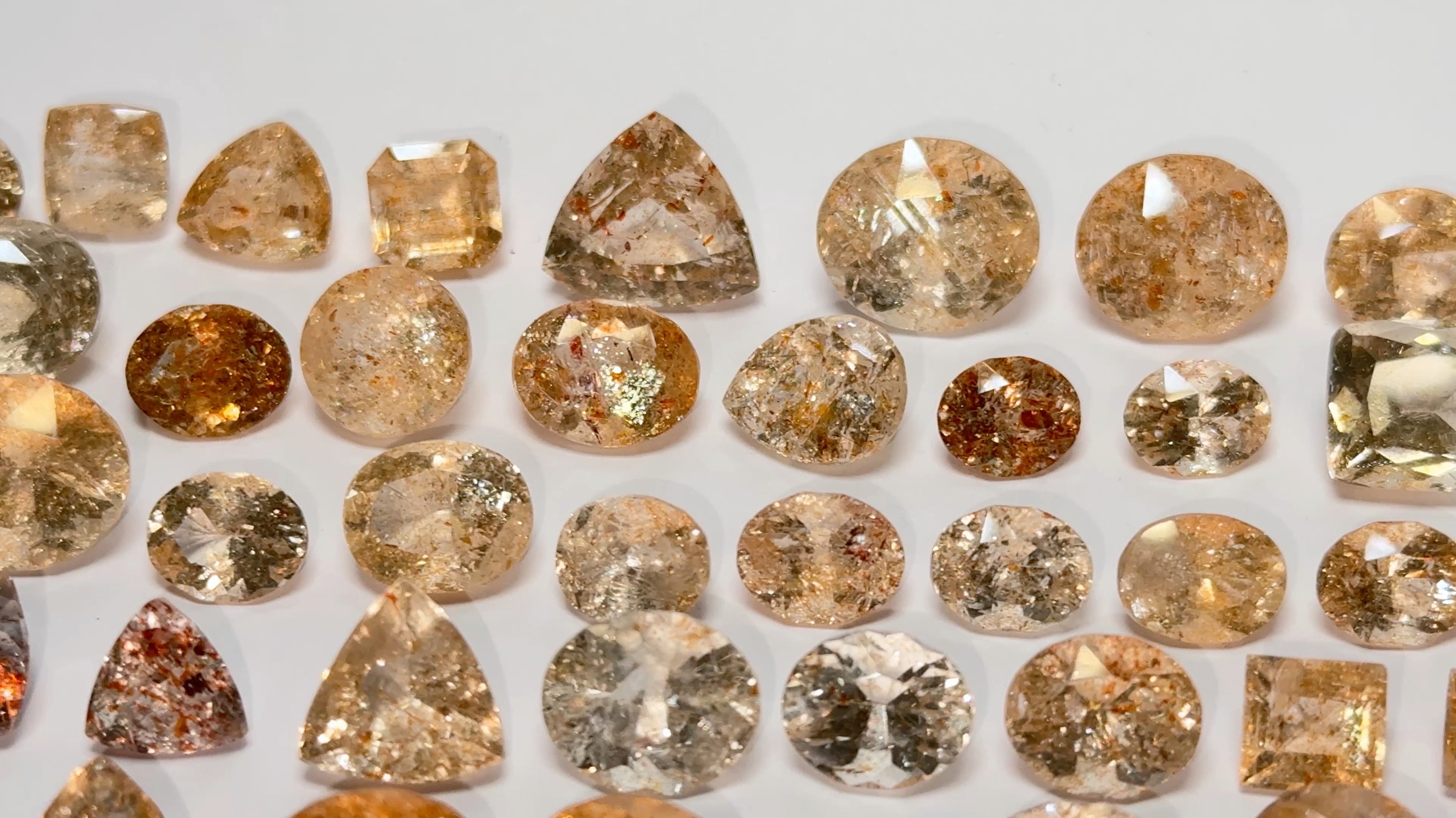 Confetti Sunstone Wholesale Lot, Tanzania. 161.02ct, Untreated Unheated, 0.75ct-7.40ct