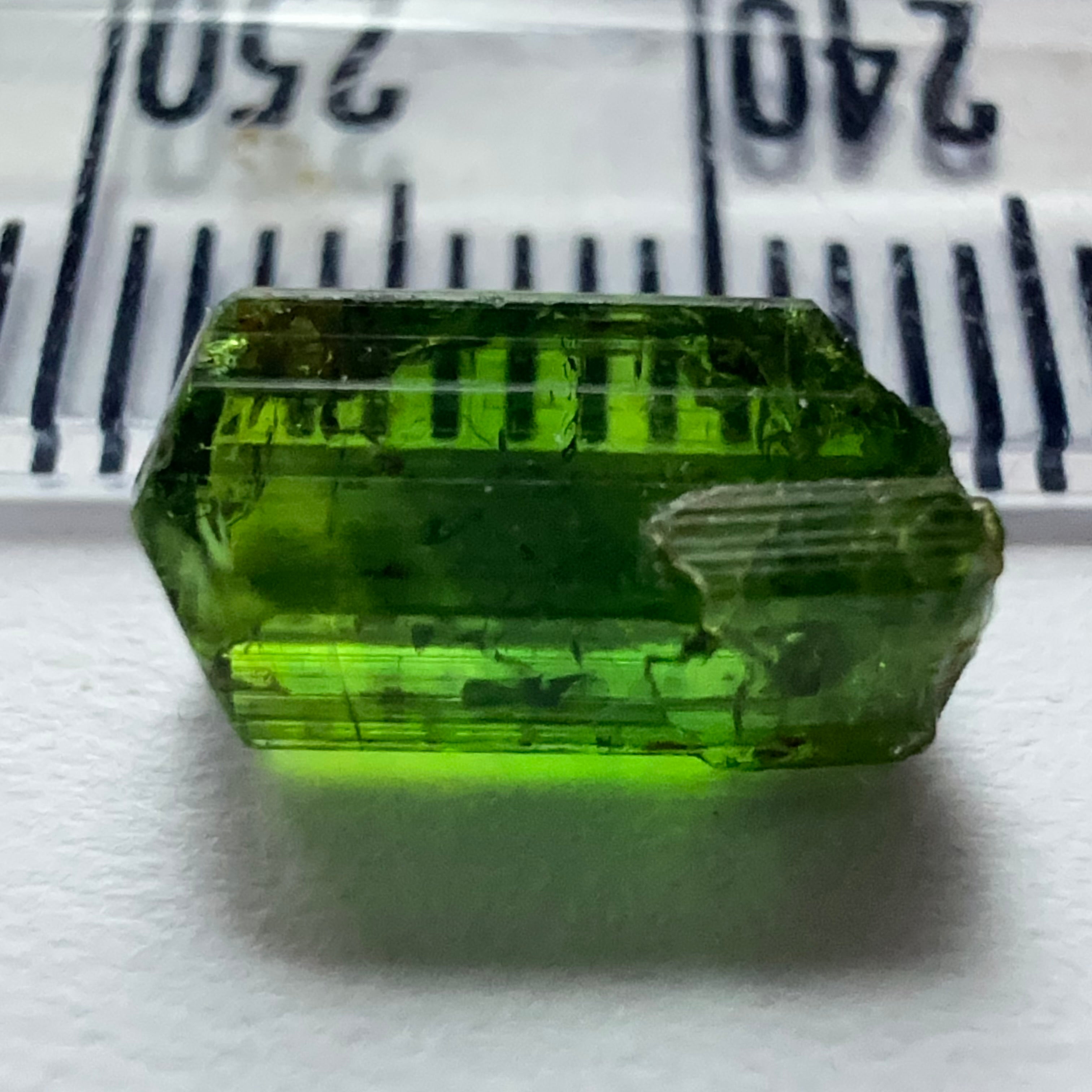 Tanzanian Chrome Tourmaline Crystal, 2.61ct, Laletema, Tanzania, Untreated Unheated